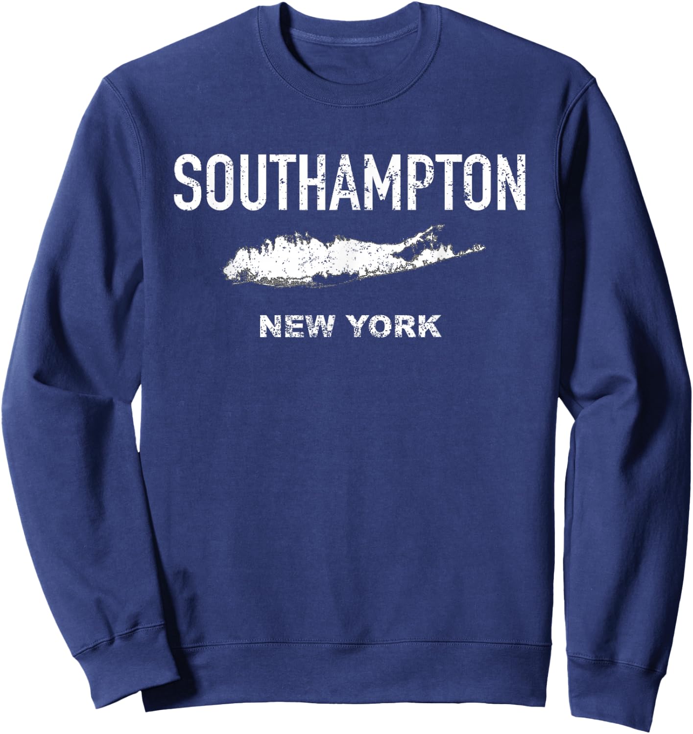 Vintage Southampton Long Island New York Sweatshirt - Sweatshirt | Navy