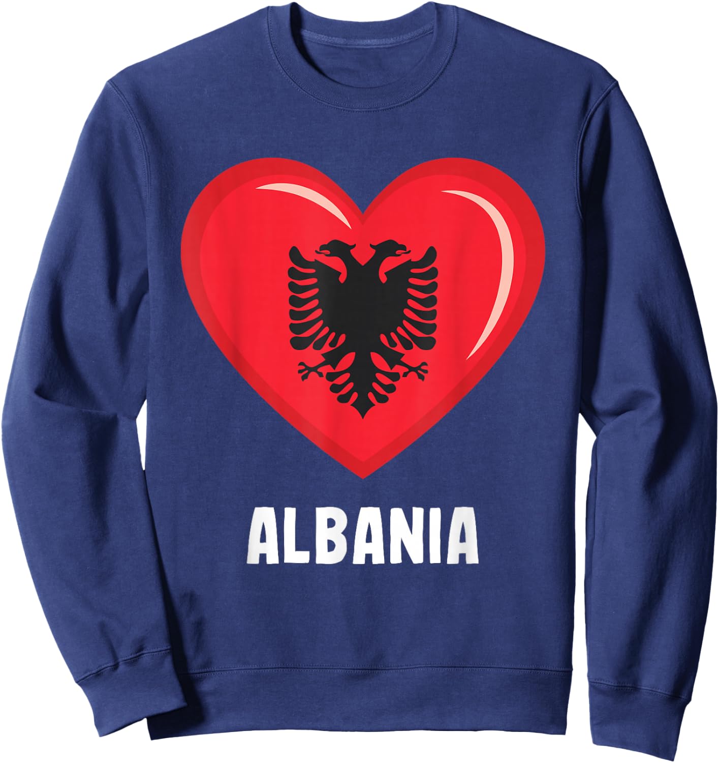Albania Flag Jersey | Albanian Sweatshirt - Sweatshirt | Navy