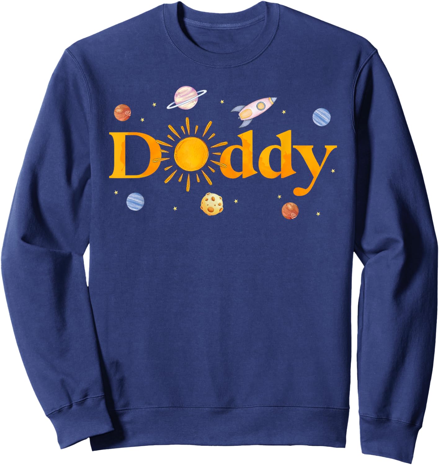Daddy of The Birthday First Trip Around The Sun Bday Boy Sweatshirt - Sweatshirt | Navy