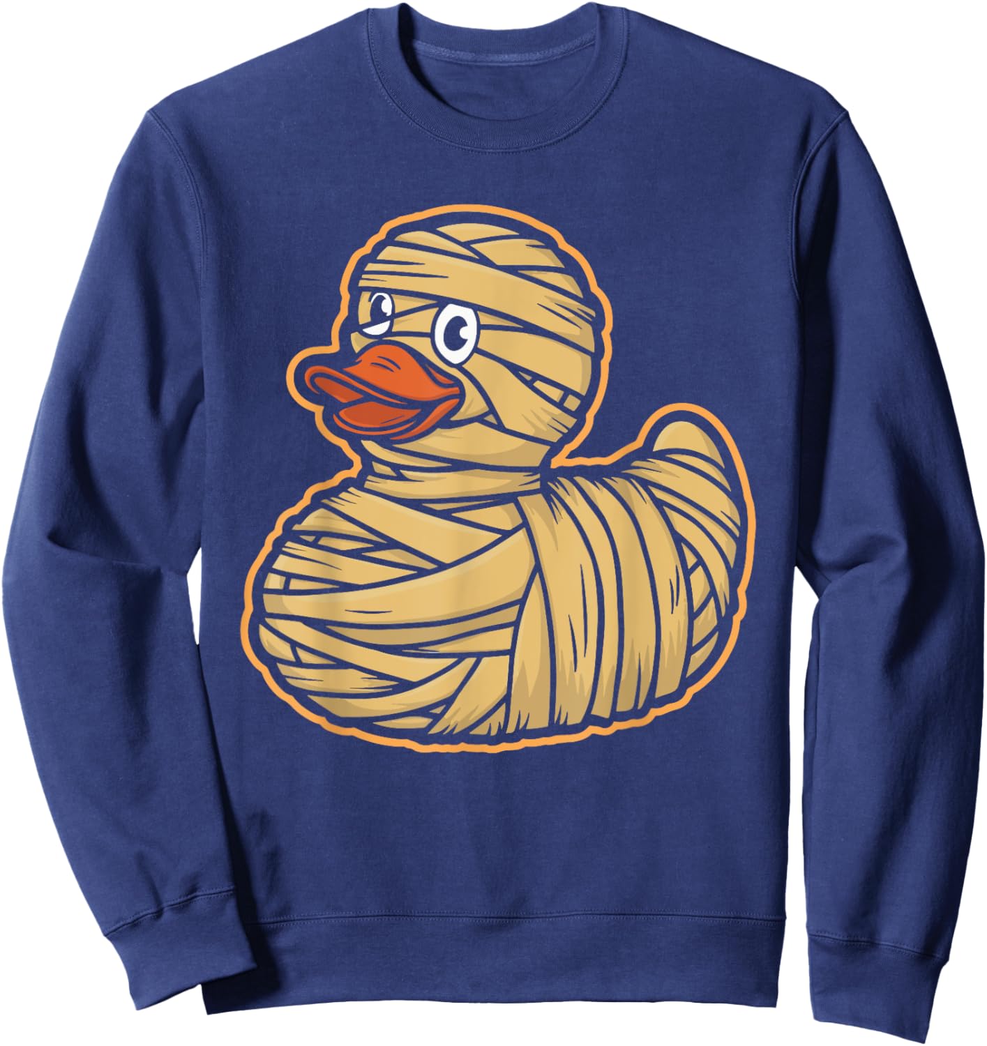 Rubber Duck Mummy Costume Party Rubber Duckie Sweatshirt - Sweatshirt | Navy