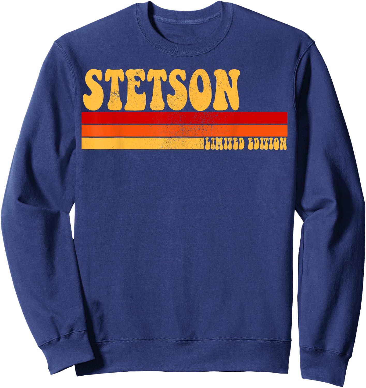 STETSON Name Personalized Idea Men Retro Vintage STETSON Sweatshirt - Sweatshirt | Navy