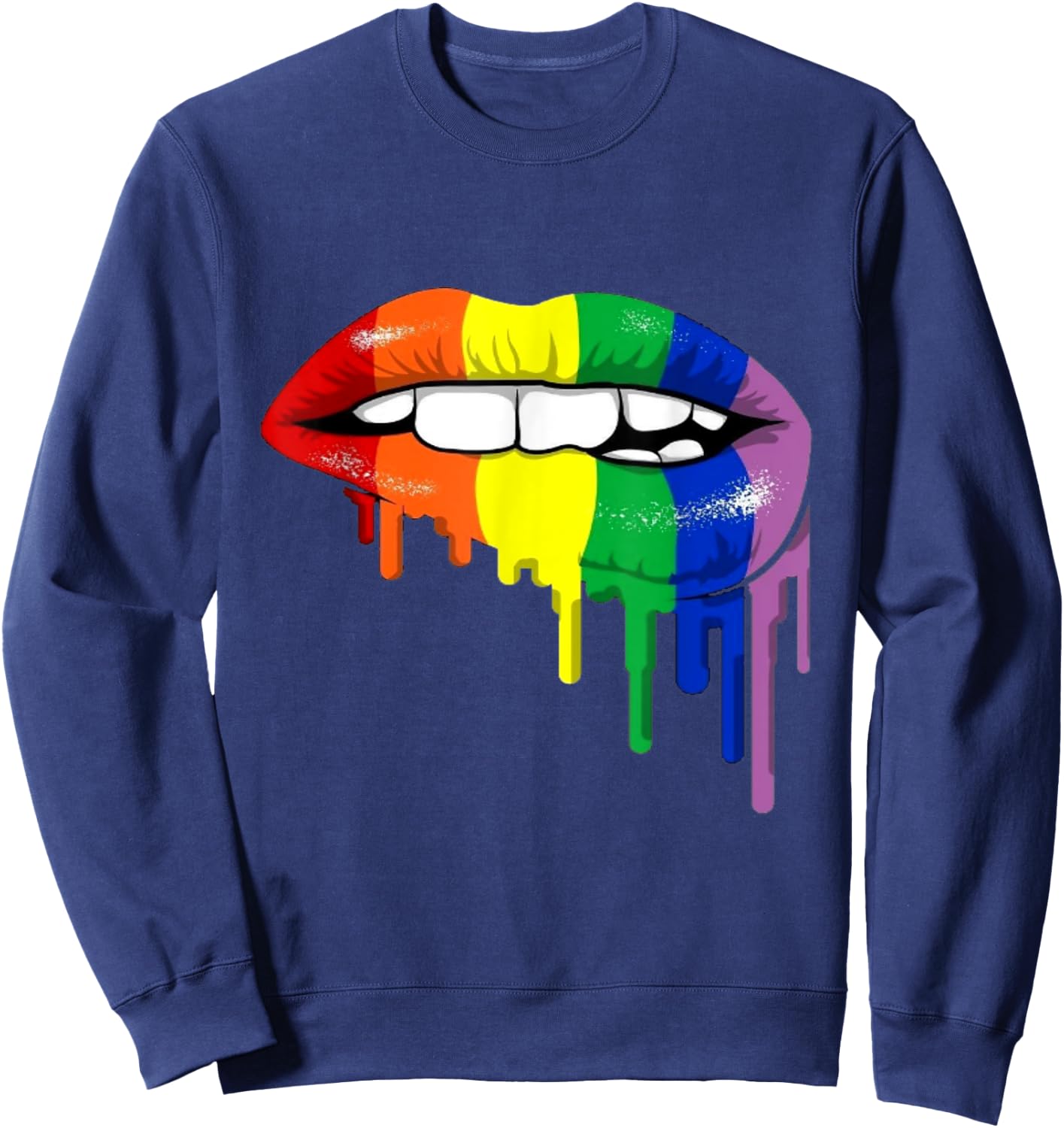 LGTBY lips Sweatshirt - Sweatshirt | Navy
