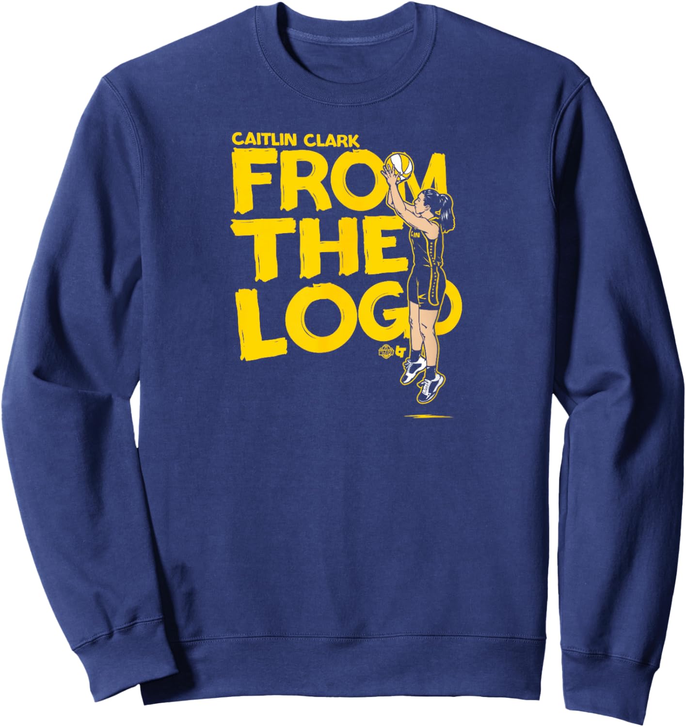 Caitlin Clark - from The Logo - Indiana Basketball Sweatshirt - Sweatshirt | Navy