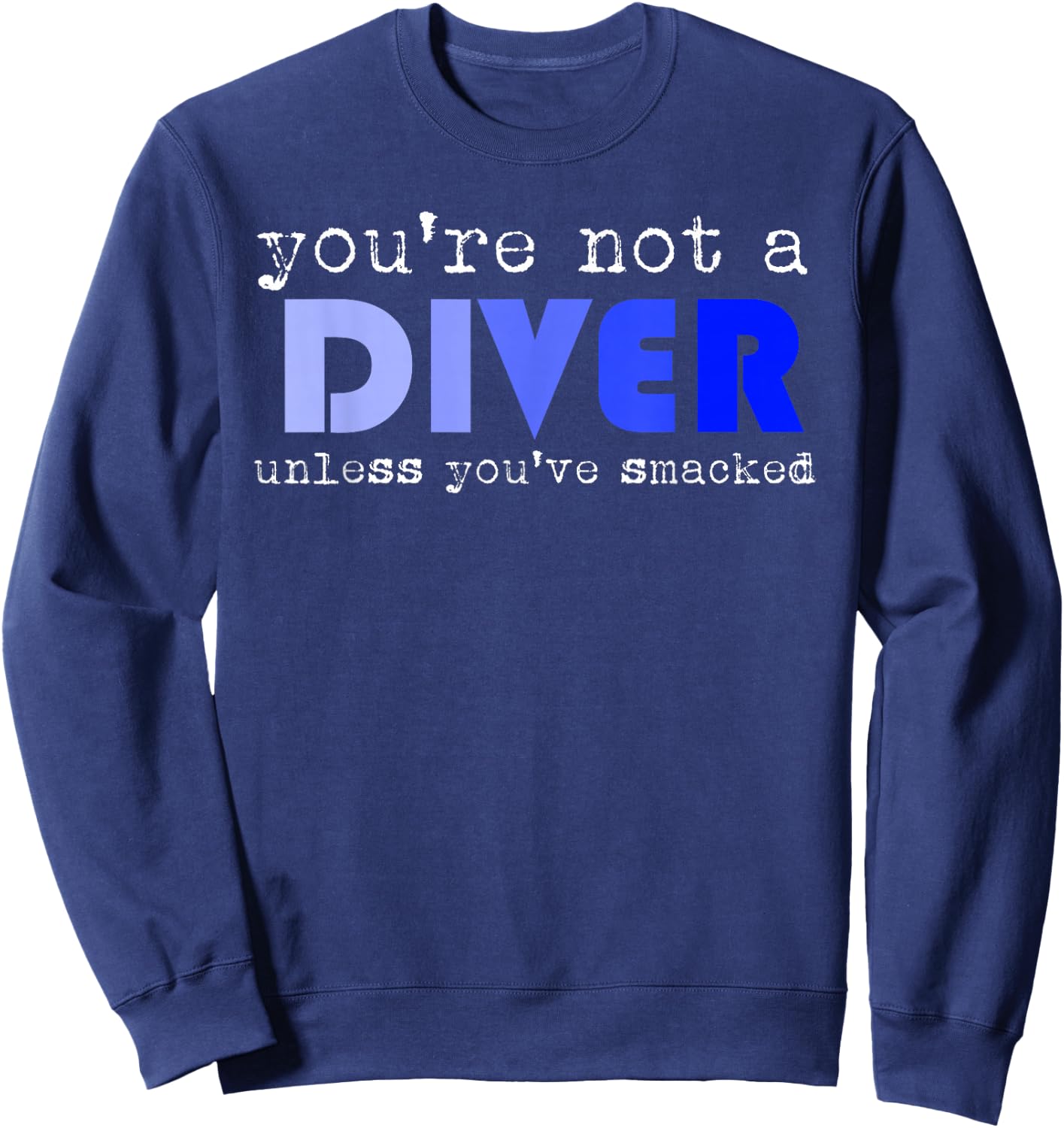 Funny Water Jumping Statement Athletes Art Diver Gift Sweatshirt - Sweatshirt | Navy