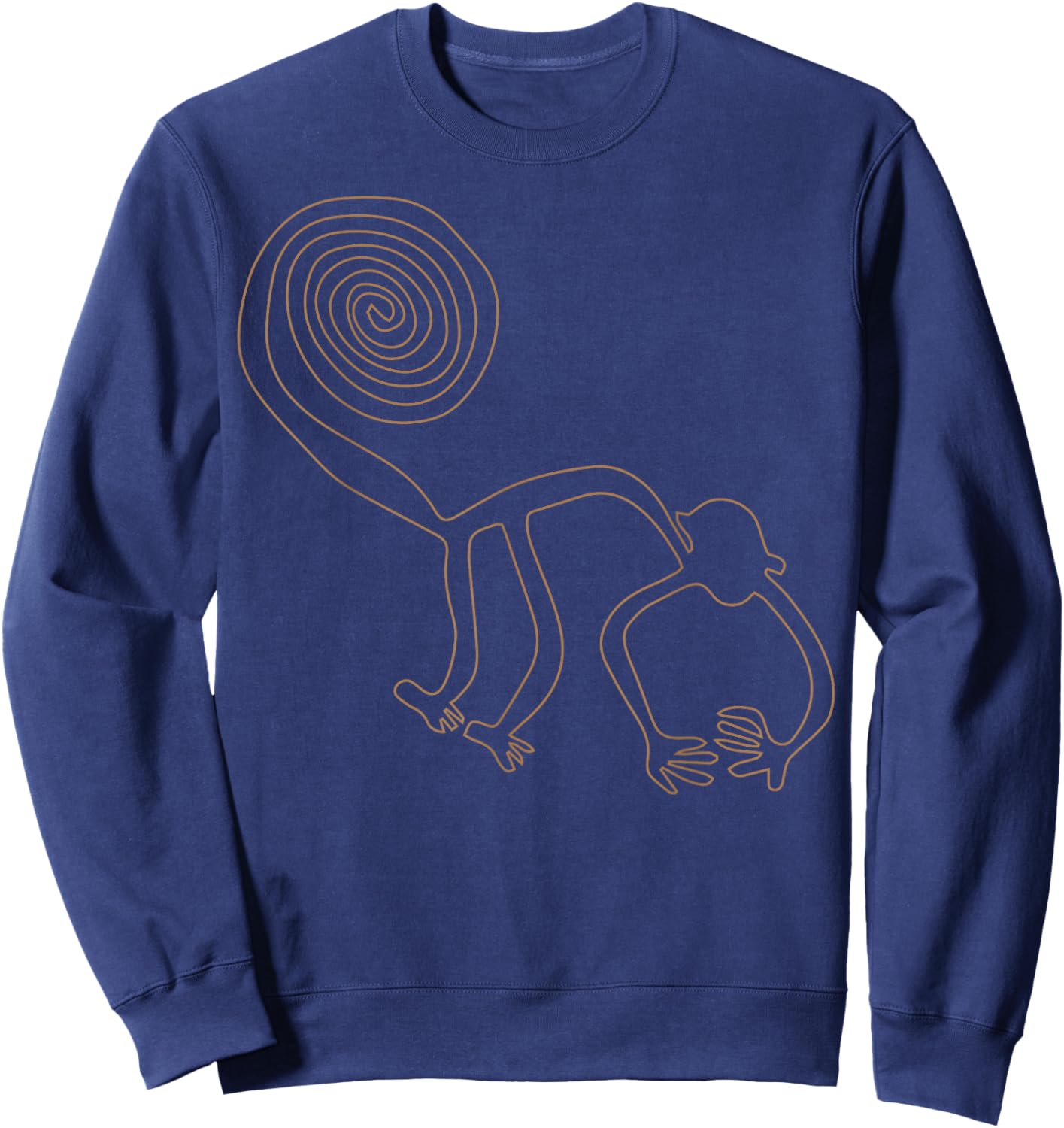 Peru - Nazca Lines Monkey - Peru Sweatshirt - Sweatshirt | Navy