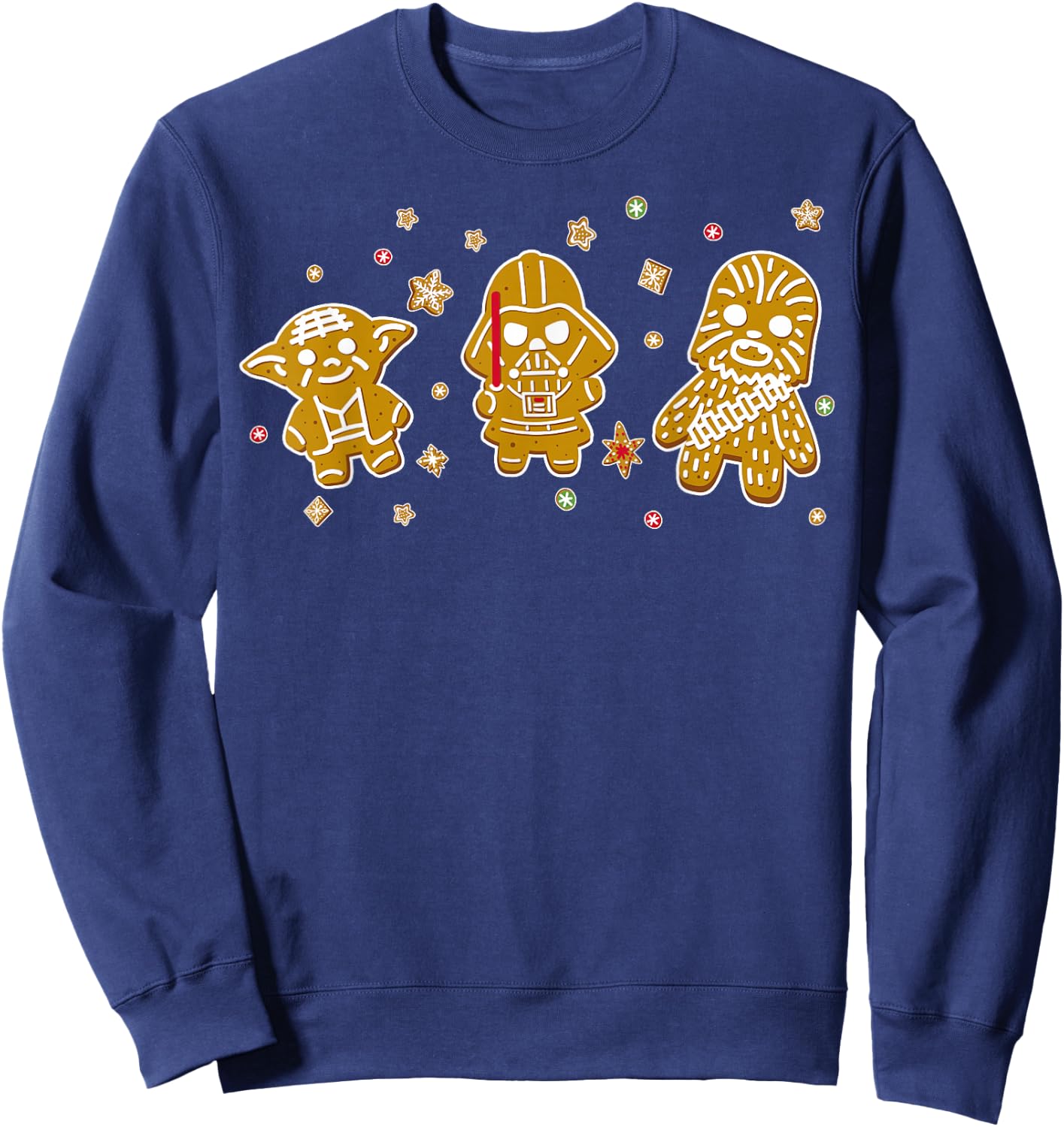 Star Wars Character Gingerbread Portrait Sweatshirt - Sweatshirt | Navy