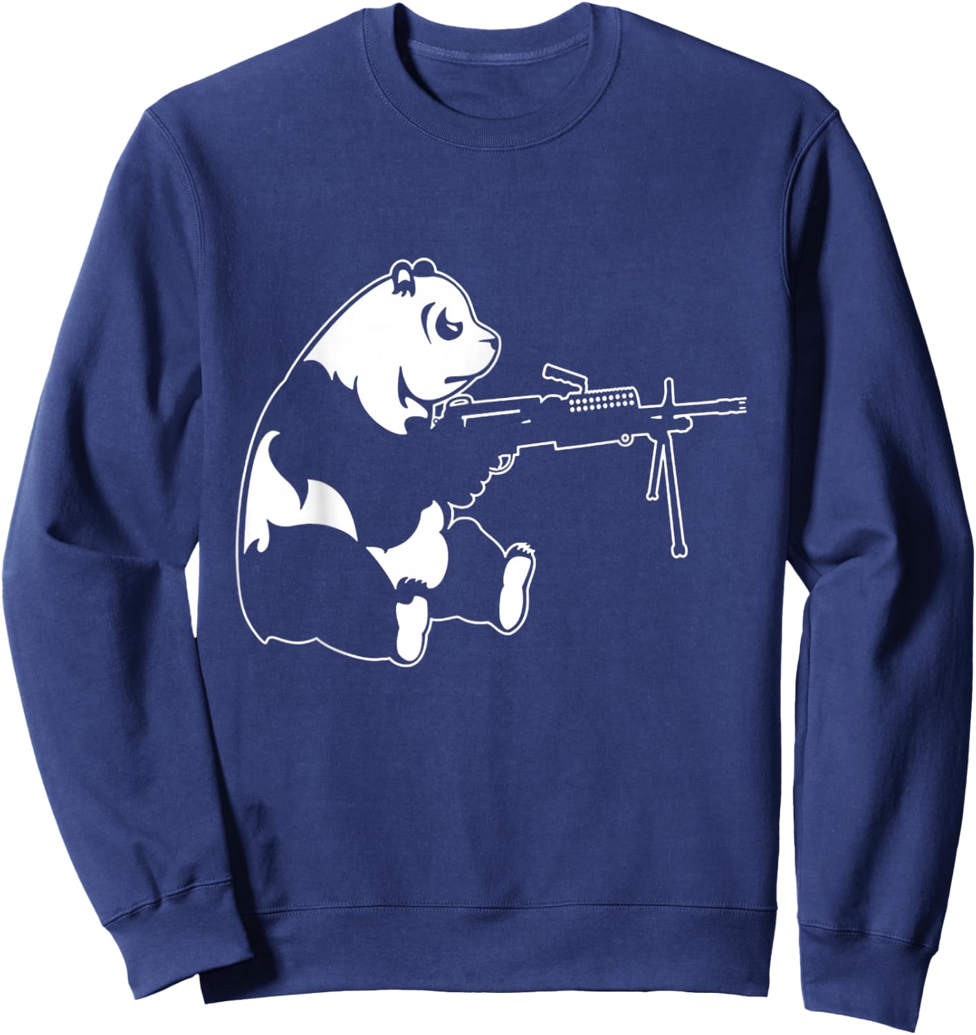 Panda Machine Gun Sweatshirt - Sweatshirt | Navy