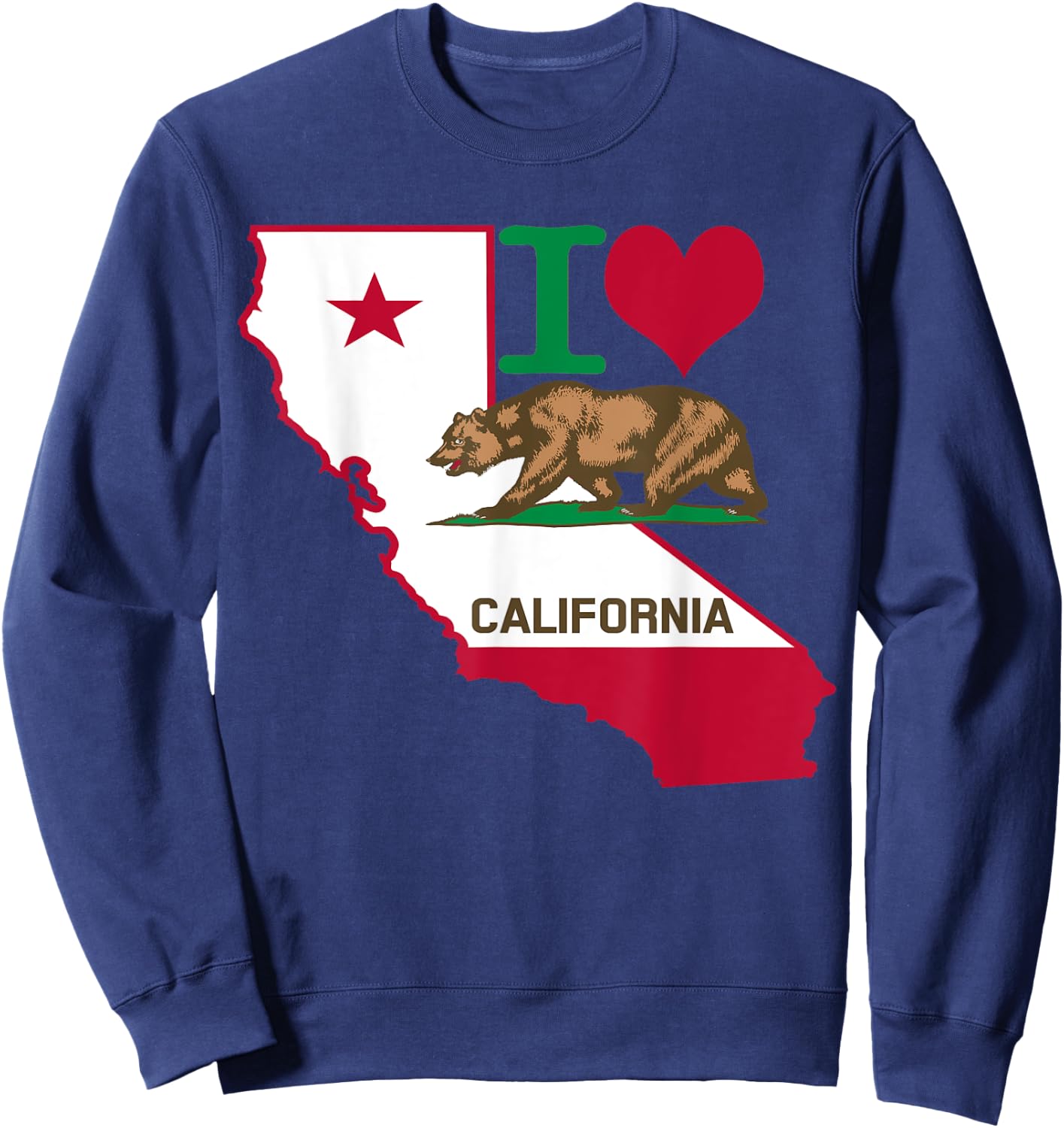 I Love California Sweatshirt - Sweatshirt | Navy