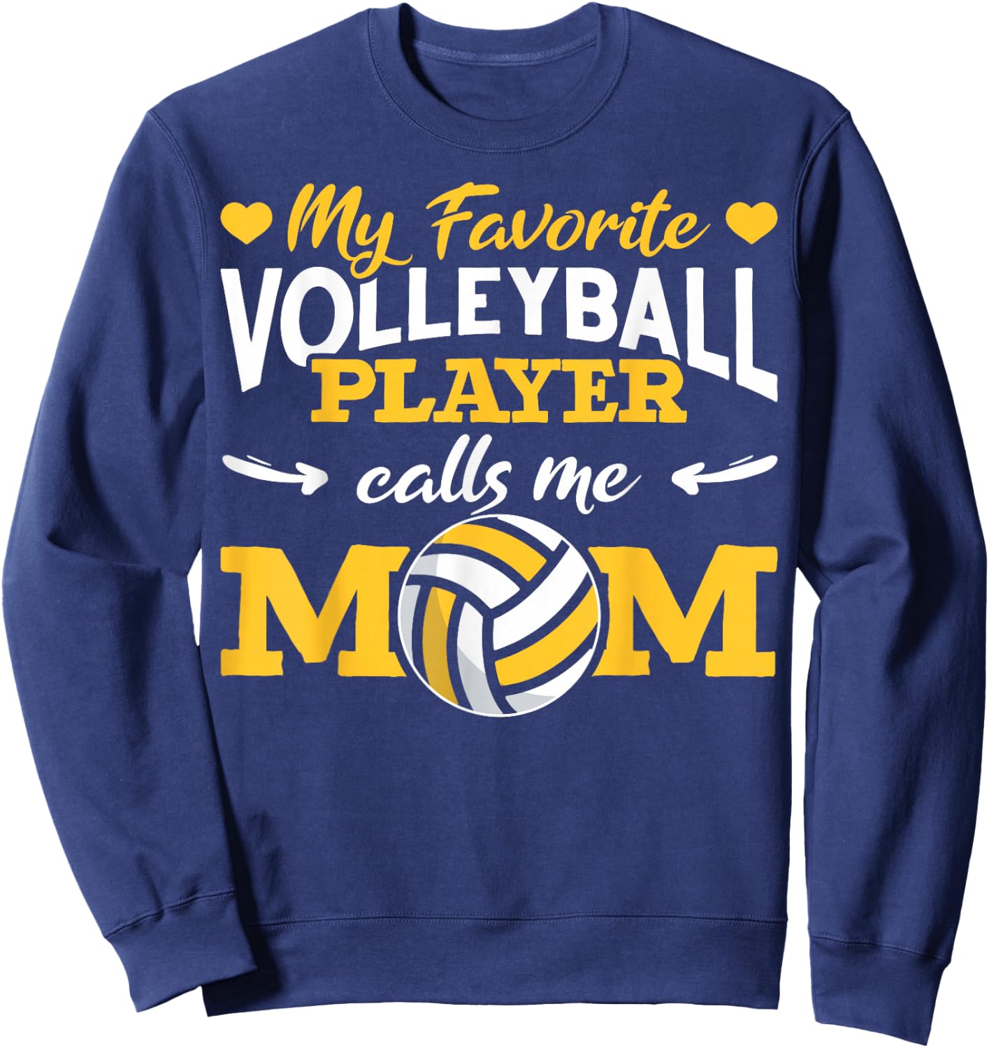 Volleyball Moms Volleyball Mom Life Sweatshirt - Sweatshirt | Navy