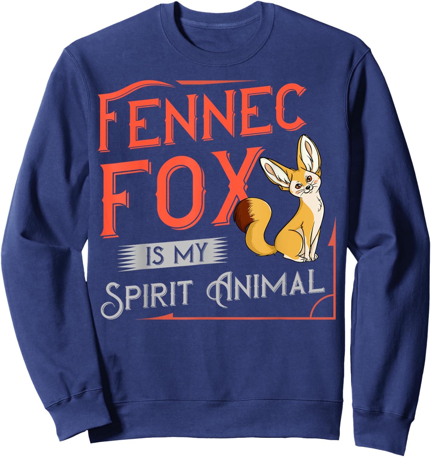 Fennec Fox Gift Foxes Animal Sweatshirt - Sweatshirt | Navy