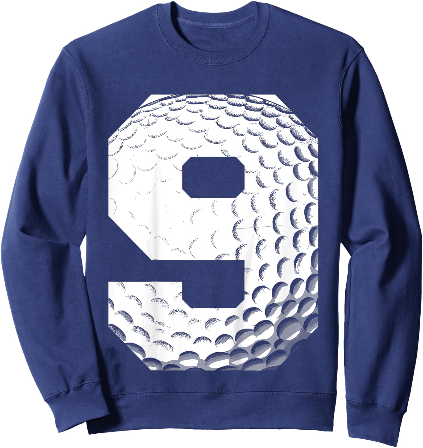 Kids 9th Birthday Boy Golf Player Golf 9 Years Old Sweatshirt - Sweatshirt | Navy