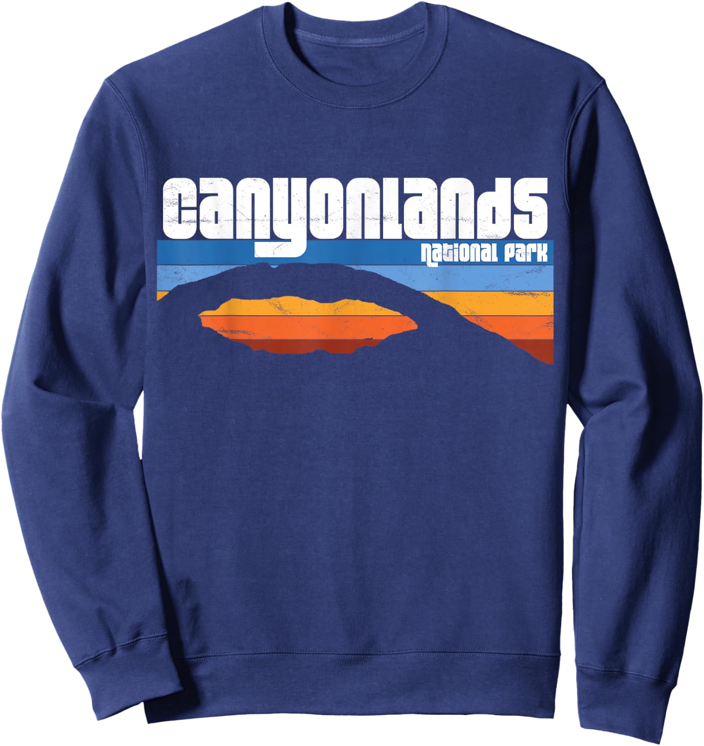 Retro Canyonlands National Park Moab Utah Vacation UT Sweatshirt - Sweatshirt | Navy