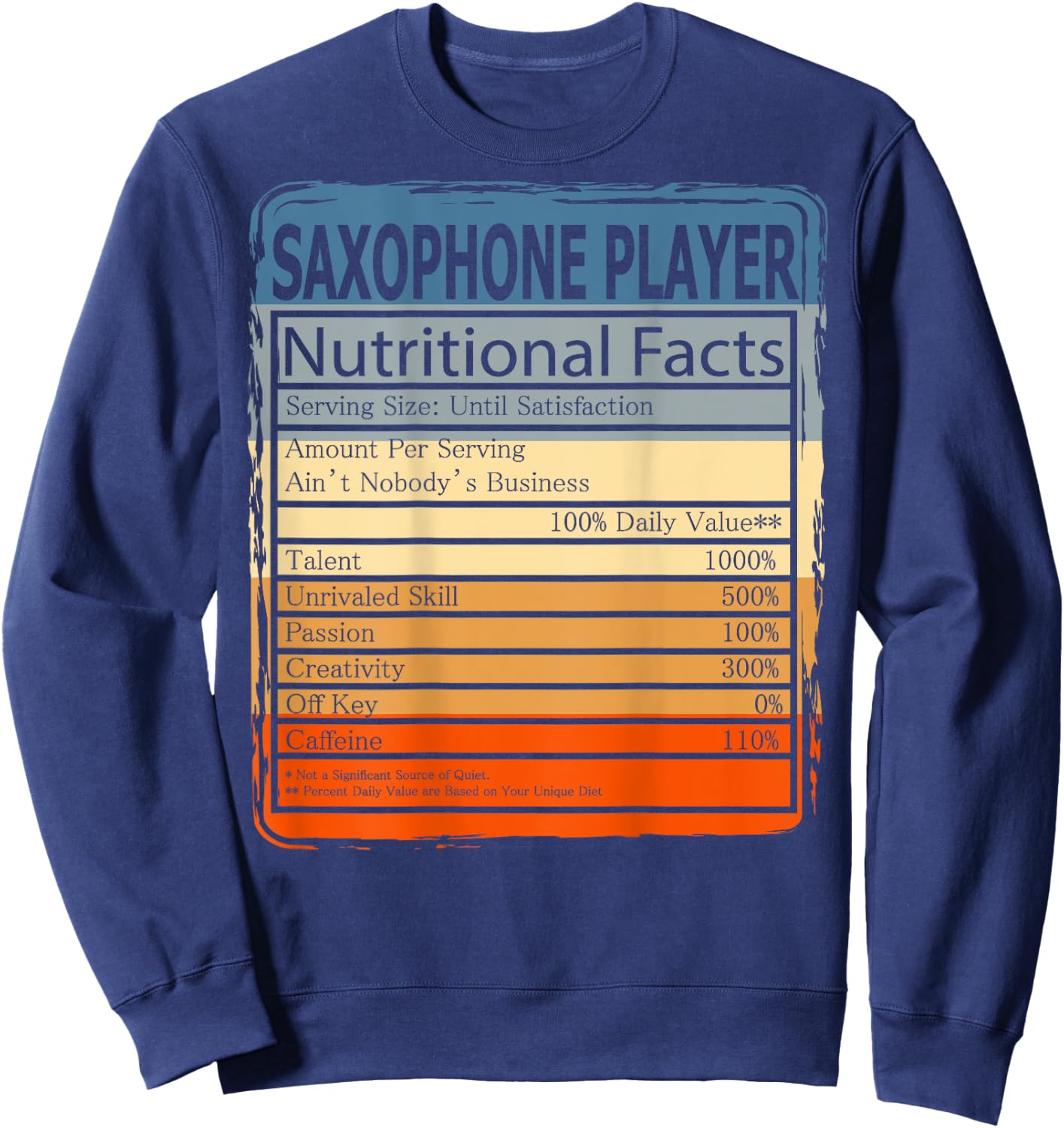 Saxophone Parts Saxophone Lesson Saxophone Alto Mouthpiece Sweatshirt - Sweatshirt | Navy