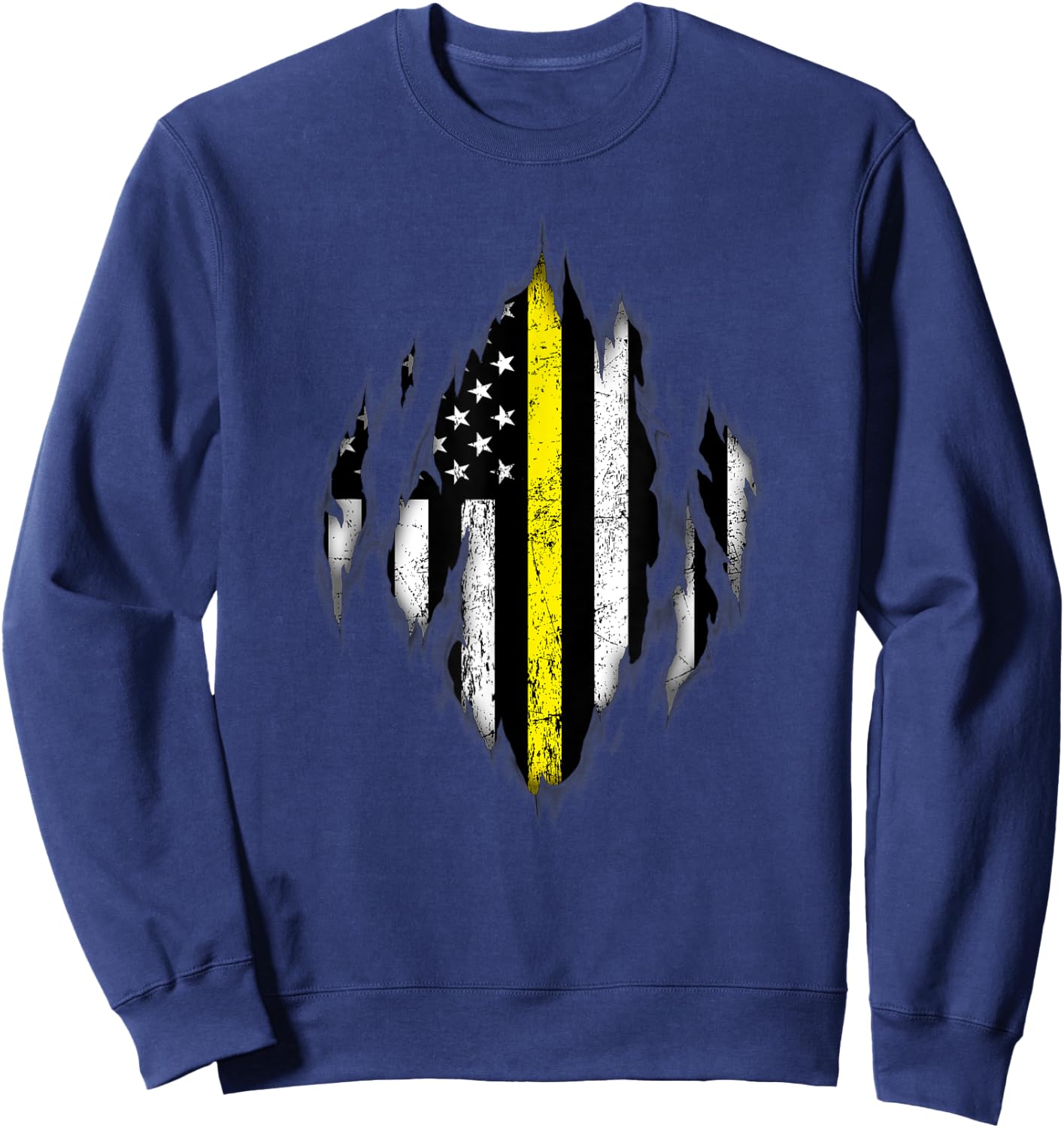 Thin Yellow Line - Tow Lives Matter Sweatshirt - Sweatshirt | Navy