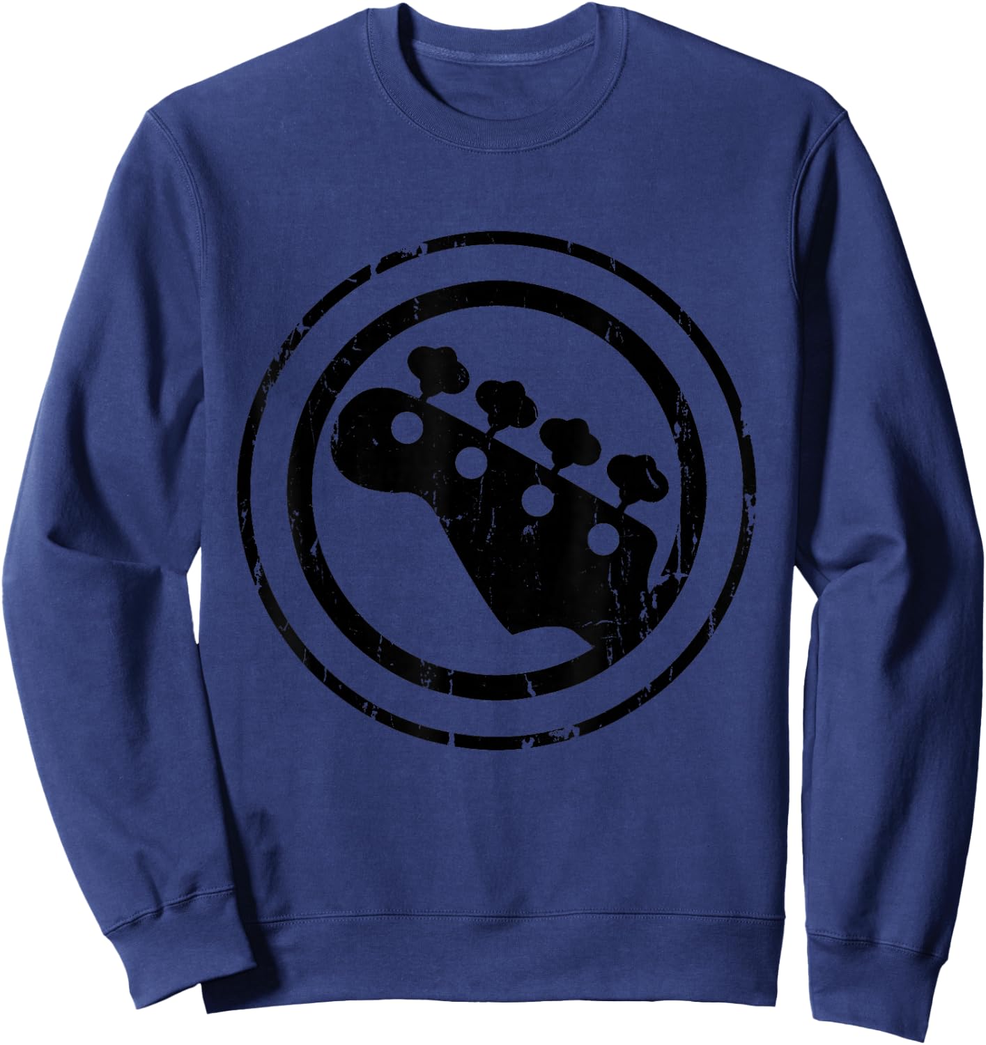 Bass Player Bass Guitar Vintage Bassist Gift Sweatshirt - Sweatshirt | Navy