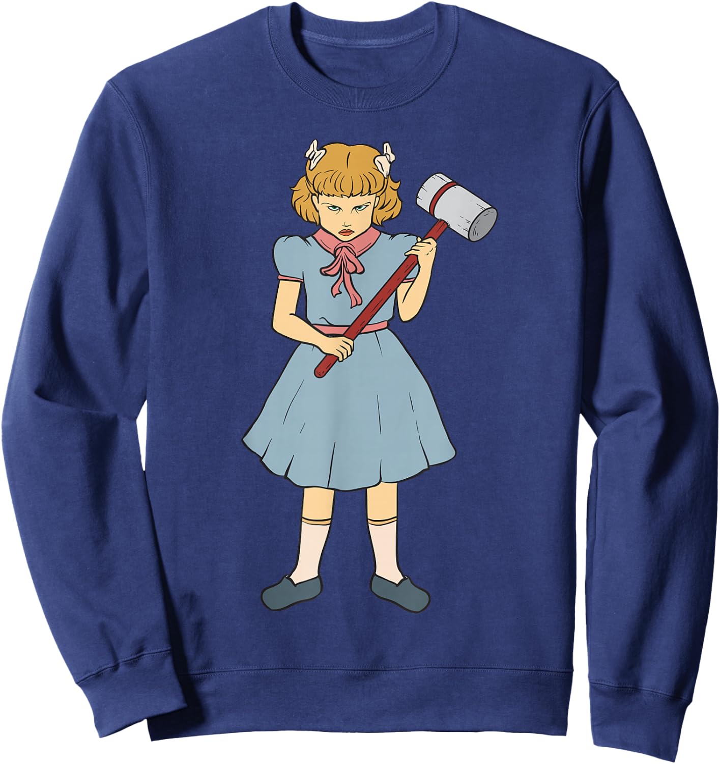 Hammer Girl - Clementine - Gothic Punk Rock Goth Horror Fan Sweatshirt - Sweatshirt | Navy