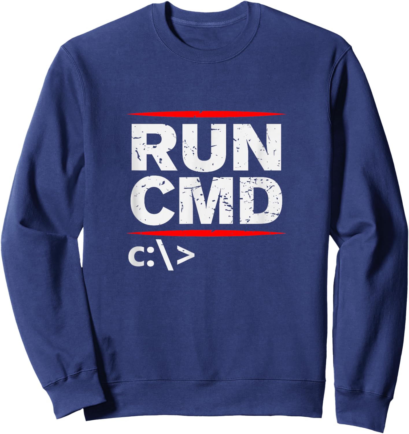 Admins Programmers Run CMD Gift Sweatshirt - Sweatshirt | Navy