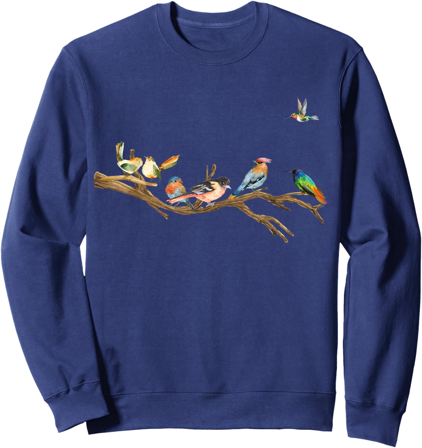 Natural Bird Watcher Bird Nerd Design Sweatshirt - Sweatshirt | Navy