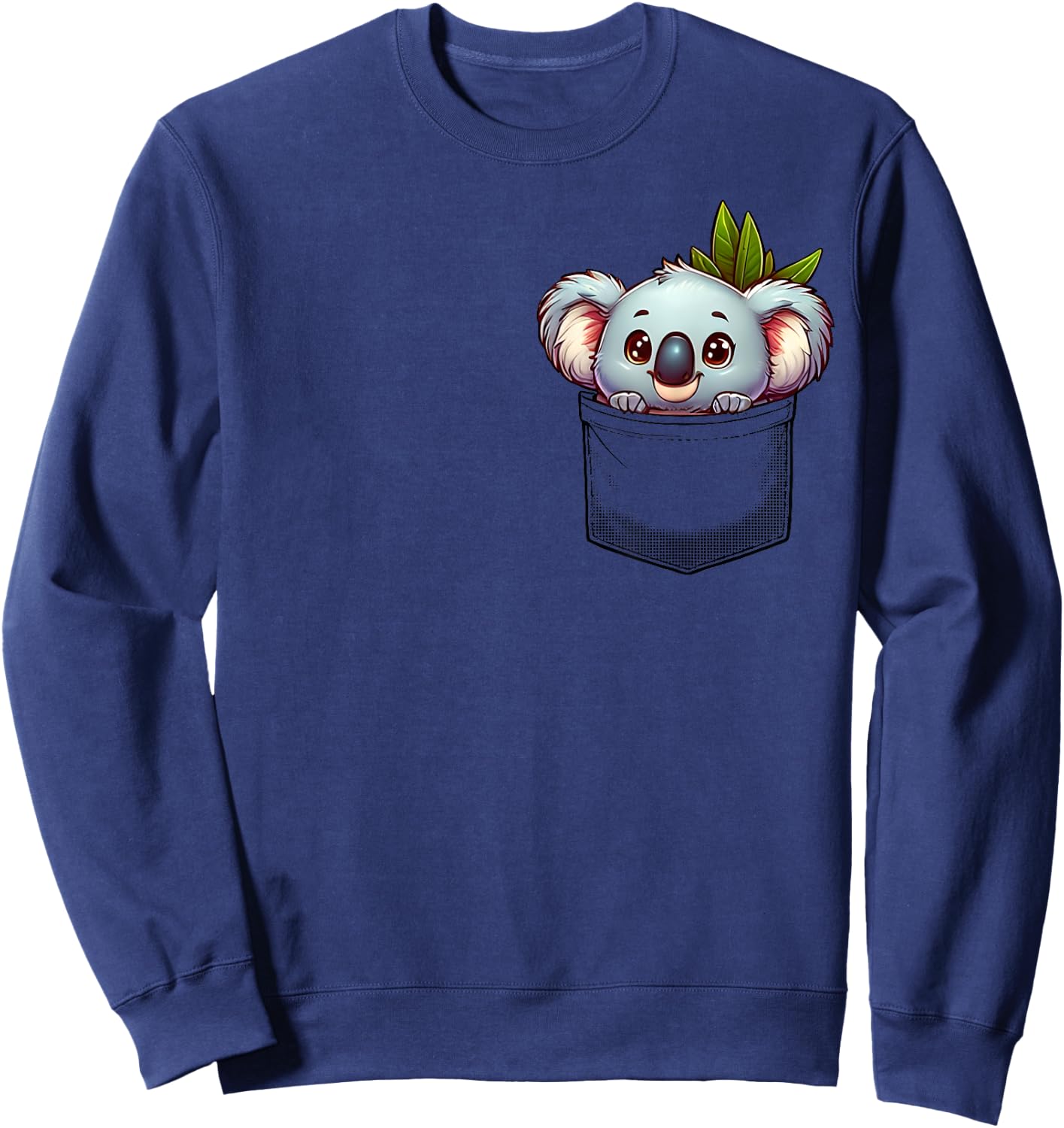Adorable Koala in Pocket for Kids, Boys, Girls, Women Sweatshirt - Sweatshirt | Navy