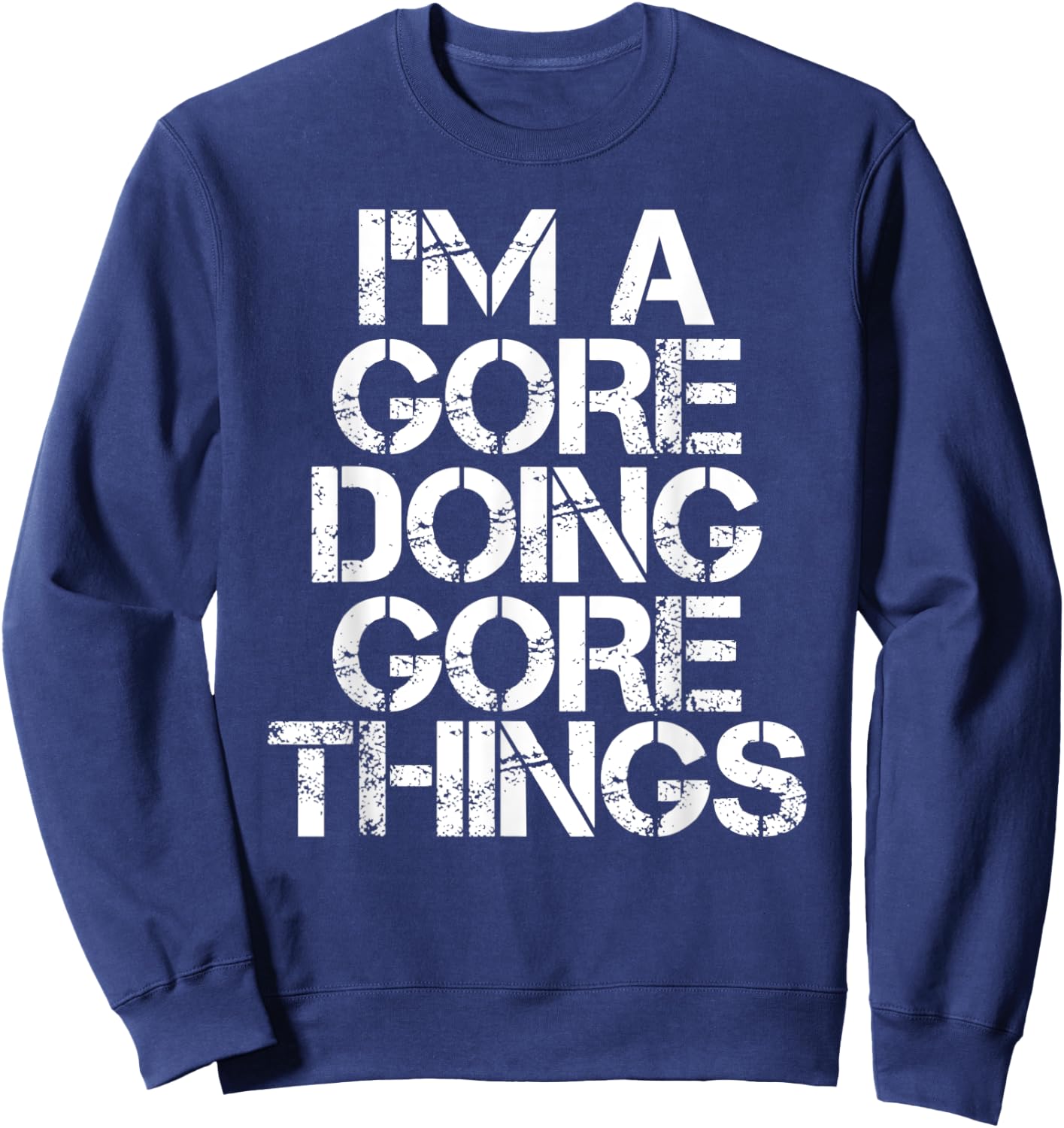 GORE Funny Surname Family Tree Birthday Reunion Gift Sweatshirt - Sweatshirt | Navy