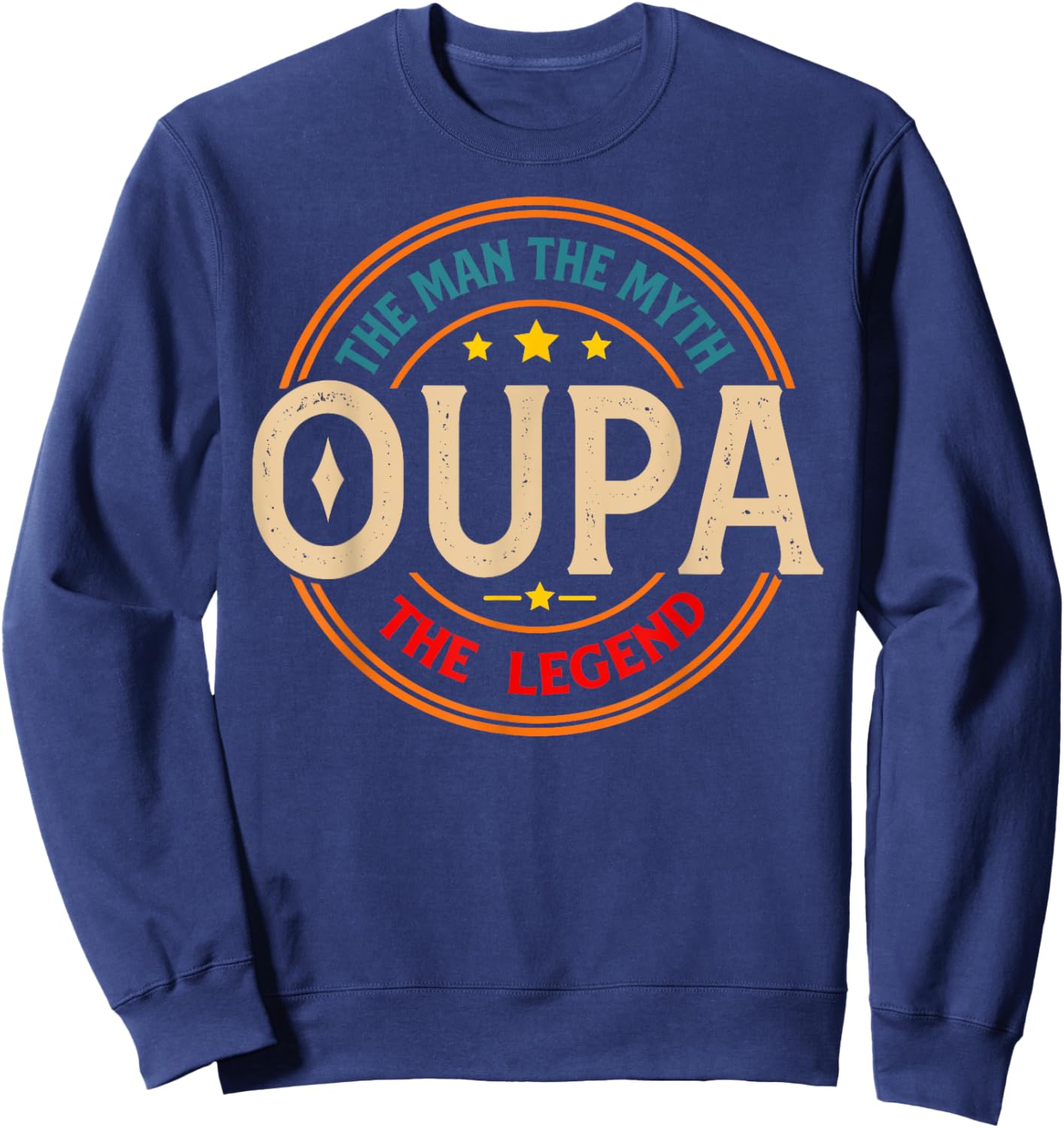 OUPA The Legend The Man, Funny OUPA Fathers Day Sweatshirt - Sweatshirt | Navy