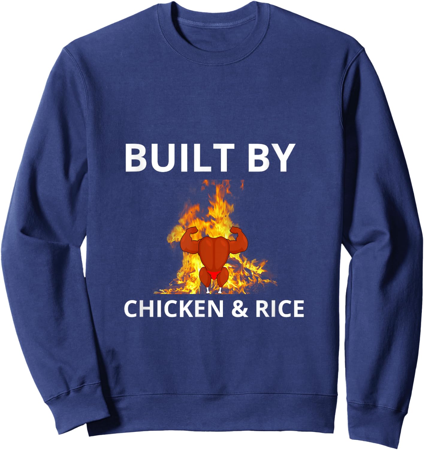 Chicken and rice gymbro Sweatshirt - Sweatshirt | Navy