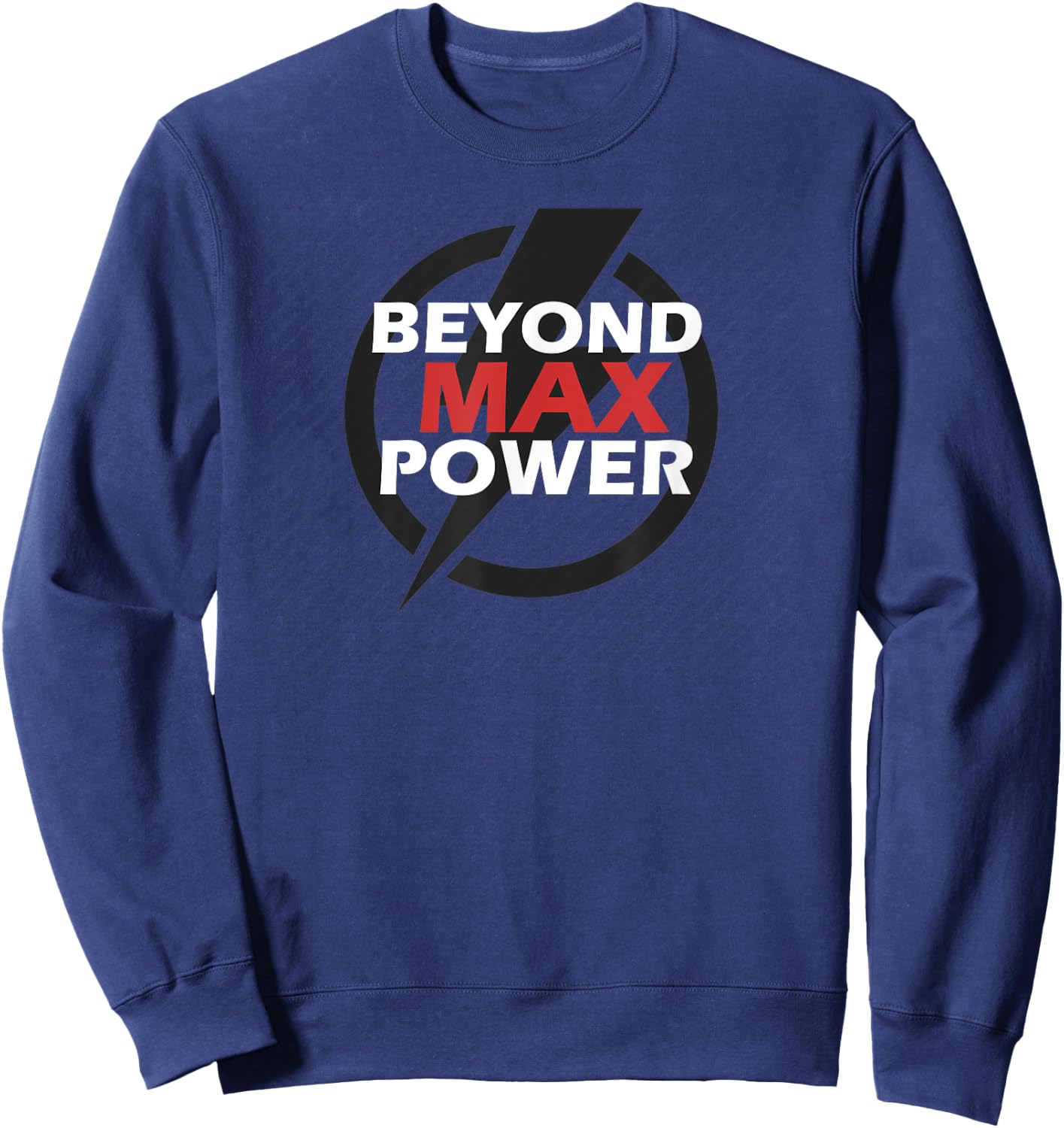 Max Powerlifting Bodybuilding Weightlifting Workout Gym Gear Sweatshirt - Sweatshirt | Navy