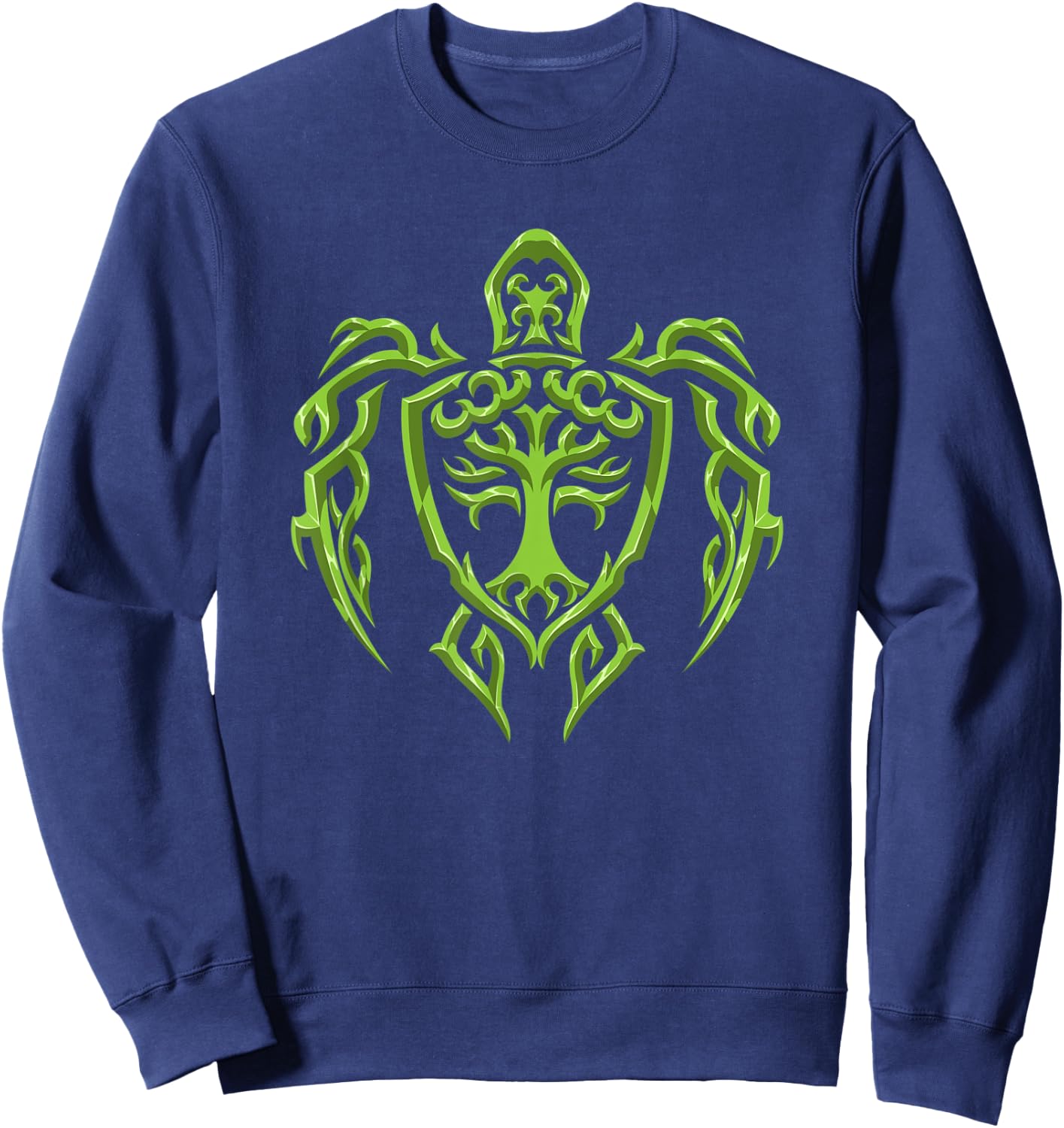 Maori Turtle - Earth Symbol - Tribal Tattoo For Divers Sweatshirt - Sweatshirt | Navy