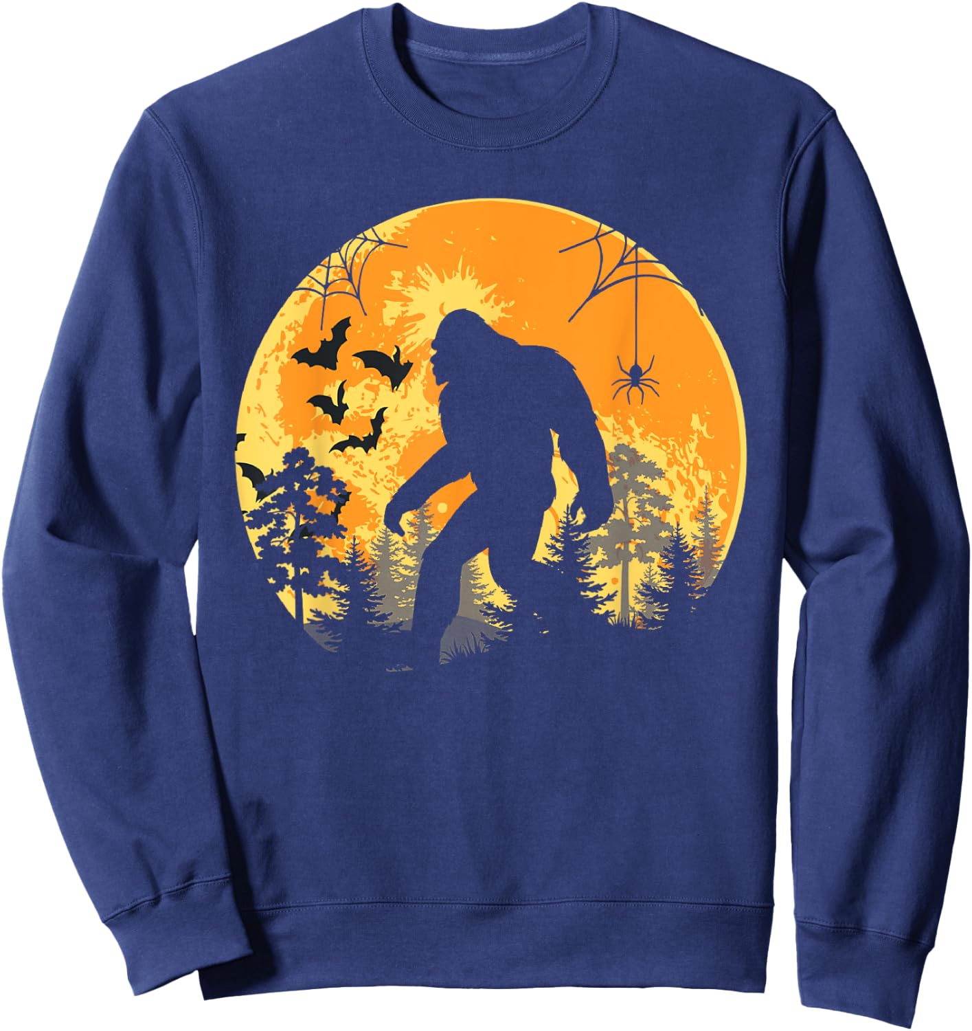 Funny Halloween Sasquatch Bigfoot Halloween Costume Sweatshirt - Sweatshirt | Navy