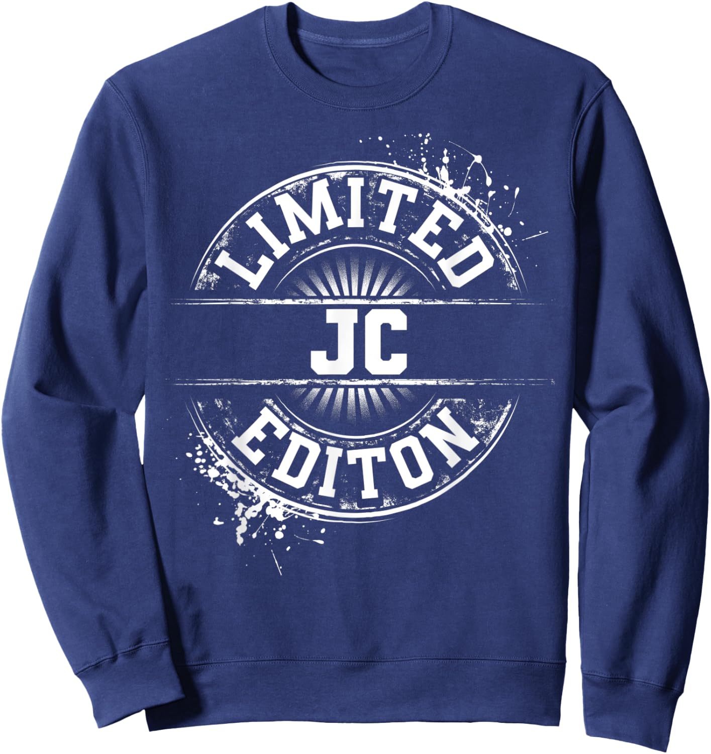 JC Limited Edition Funny Personalized Name Joke Gift Sweatshirt - Sweatshirt | Navy