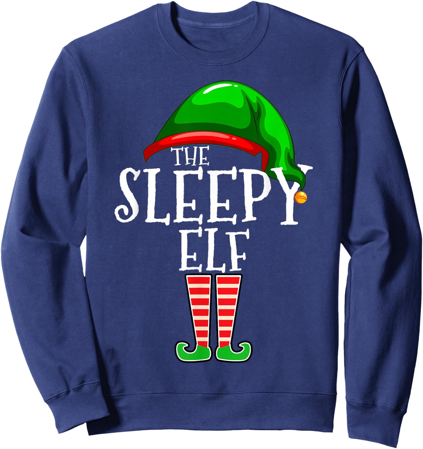 The Sleepy Elf Group Matching Family Christmas Gift Outfit Sweatshirt - Sweatshirt | Navy