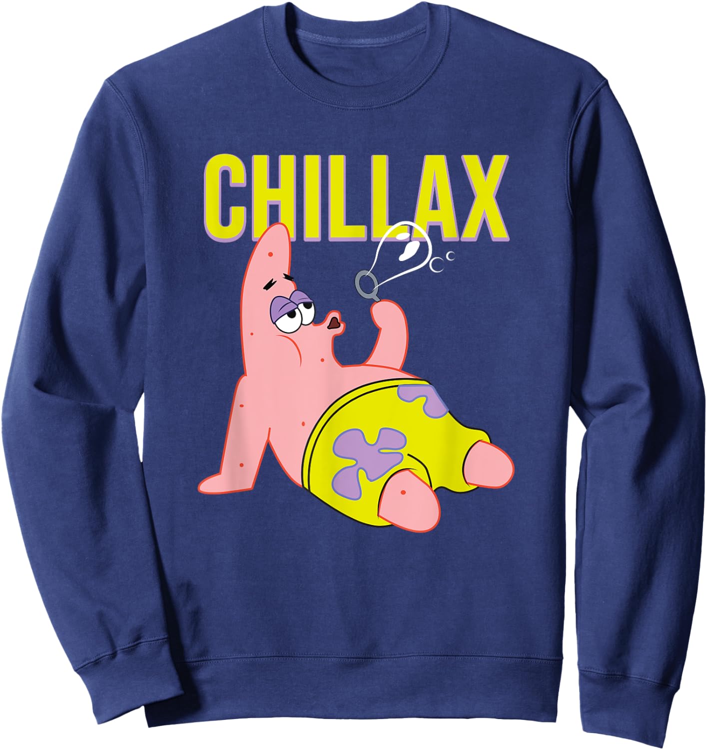 Mademark x SpongeBob SquarePants - Patrick Star - Chillax Sweatshirt - Sweatshirt | Navy