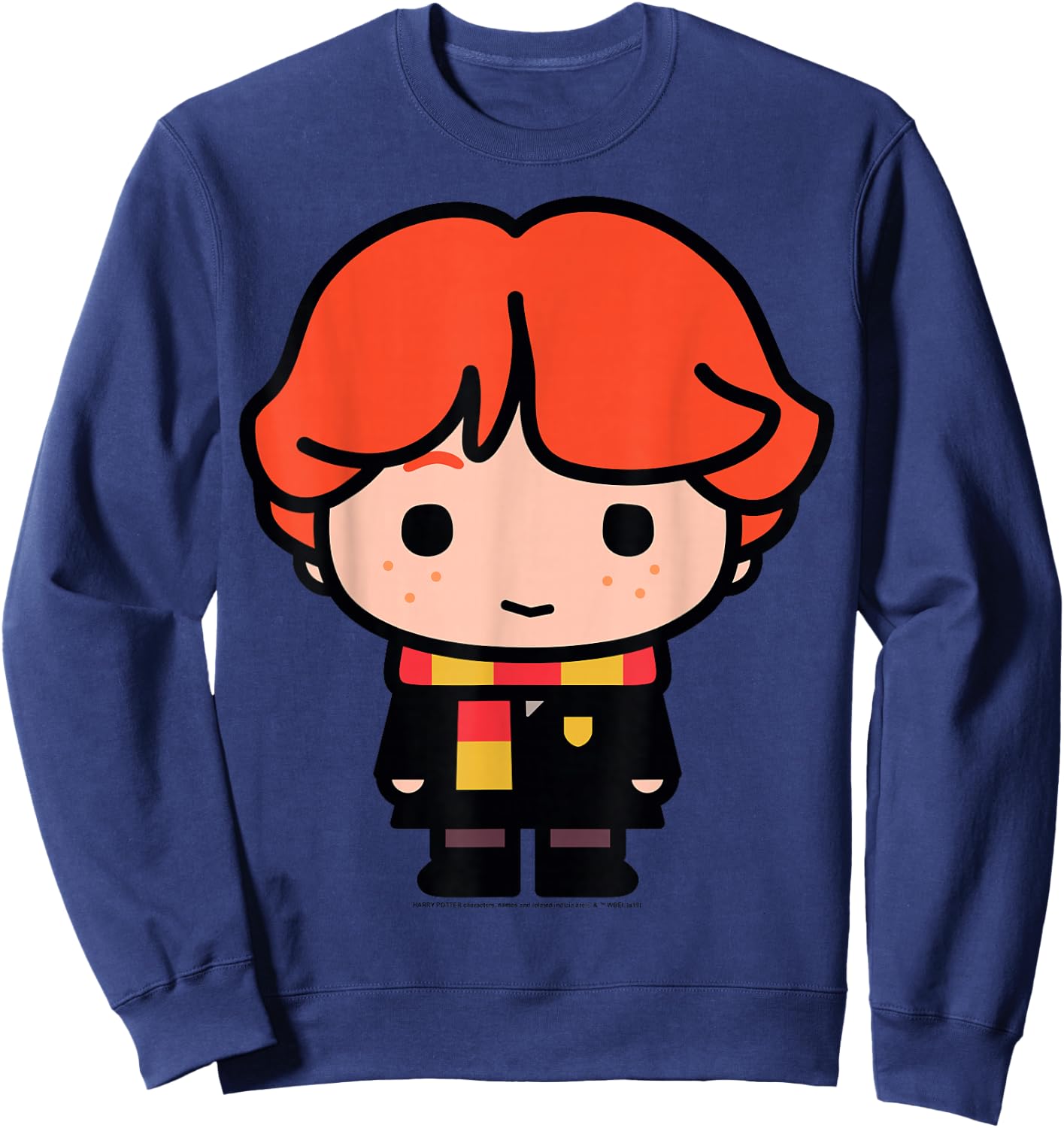 Harry Potter Ron Weasley Cute Cartoon Portrait Small Sweatshirt - Sweatshirt | Navy