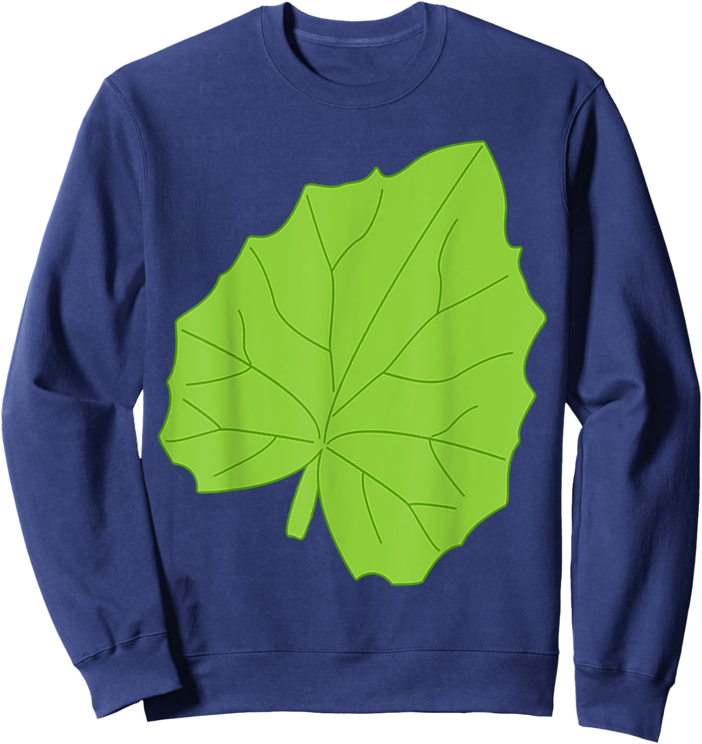 Matching with caterpillar - green leaf Halloween costume Sweatshirt - Sweatshirt | Navy