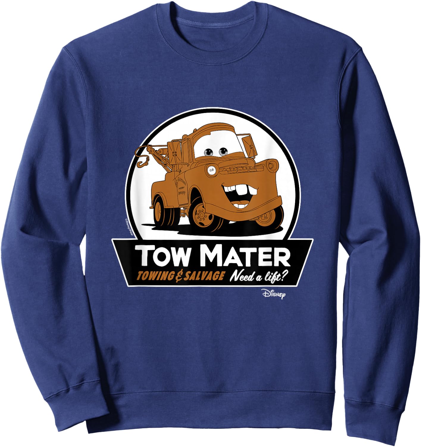 Cars - Tow Mater Towing Sign Sweatshirt - Sweatshirt | Navy