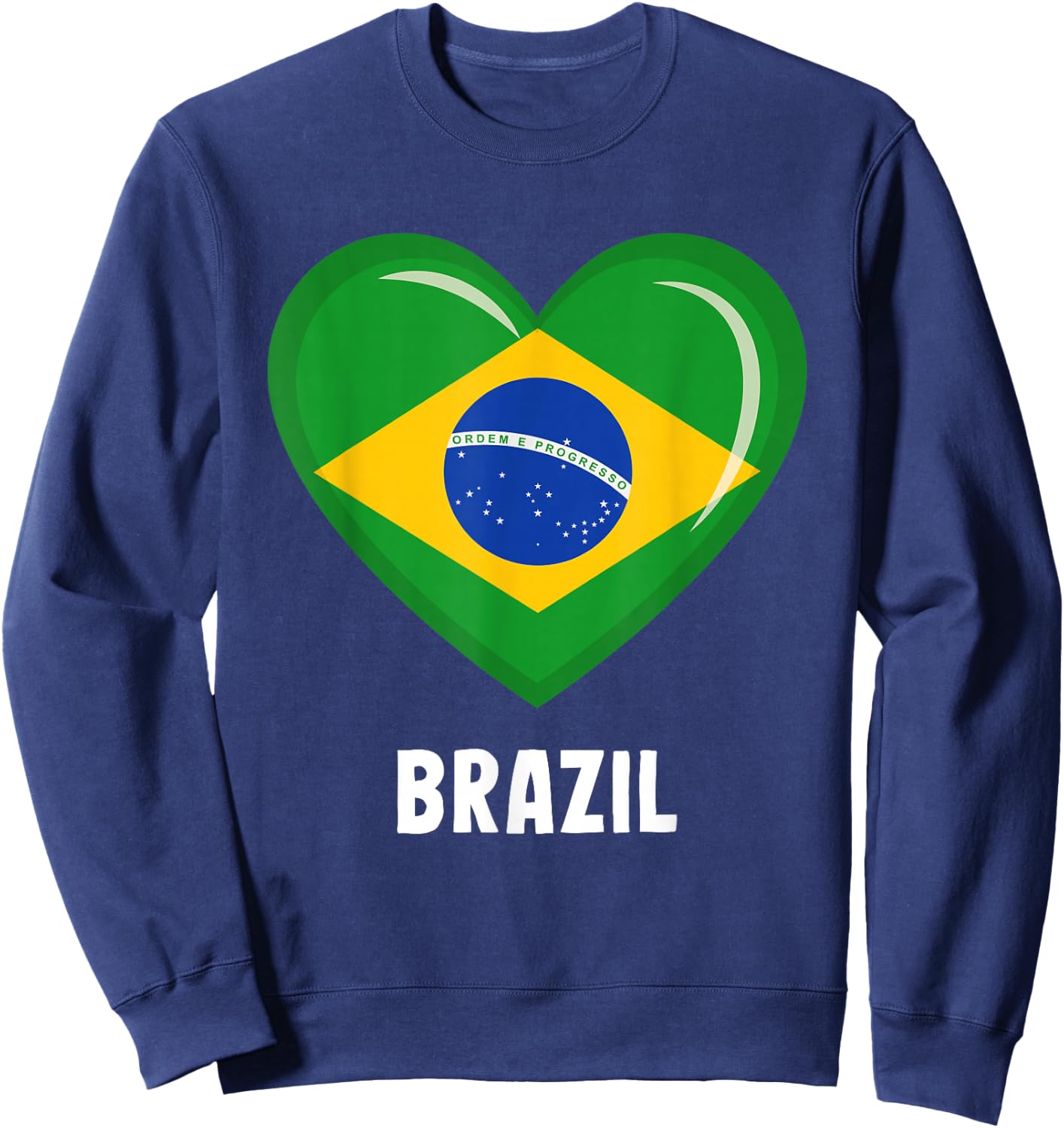 Brazil Flag Jersey | Brazilian Sweatshirt - Sweatshirt | Navy