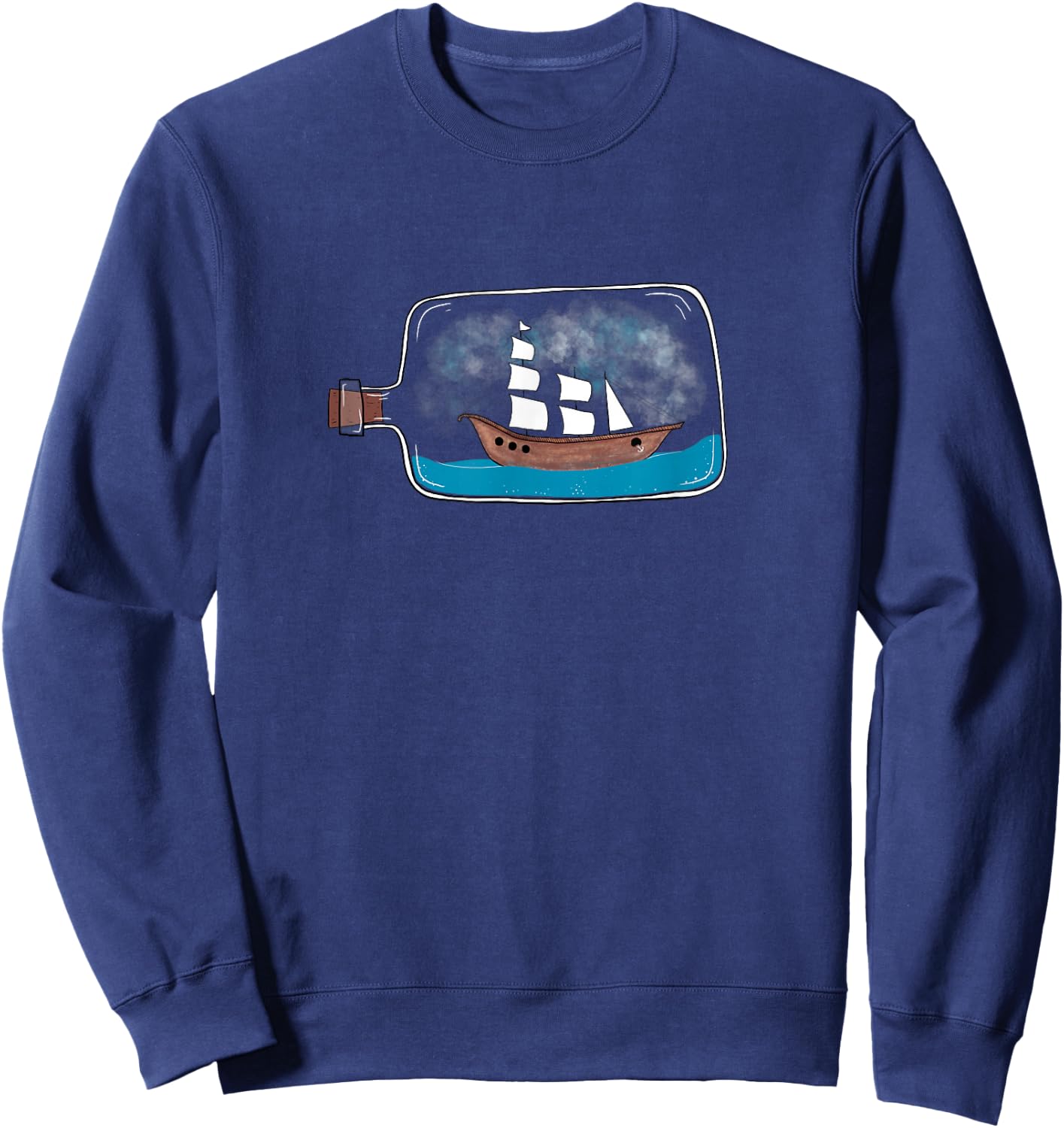 Ship in a Bottle Sweatshirt - Sweatshirt | Navy
