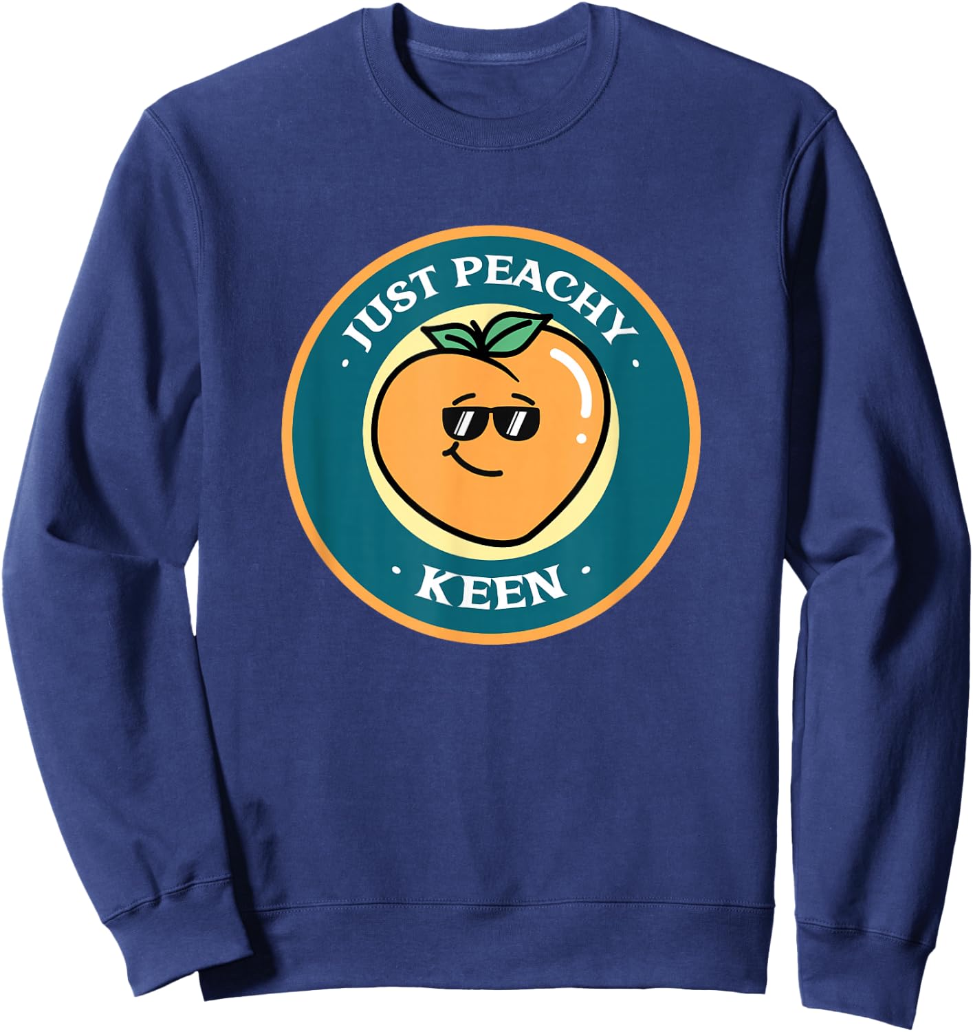 Just Peachy Keen Sweatshirt - Sweatshirt | Navy