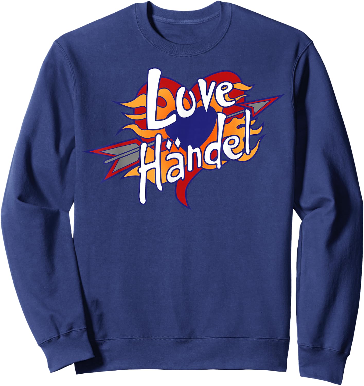 Disney Phineas and Ferb Love Handle Logo Small Sweatshirt - Sweatshirt | Navy