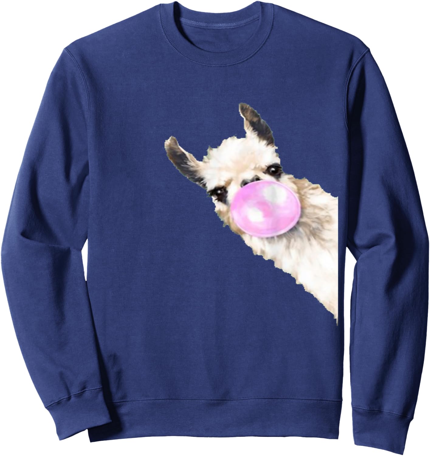 Vintage Llama Women Shirt Llama Lovers for kids and girls Sweatshirt - Sweatshirt | Navy