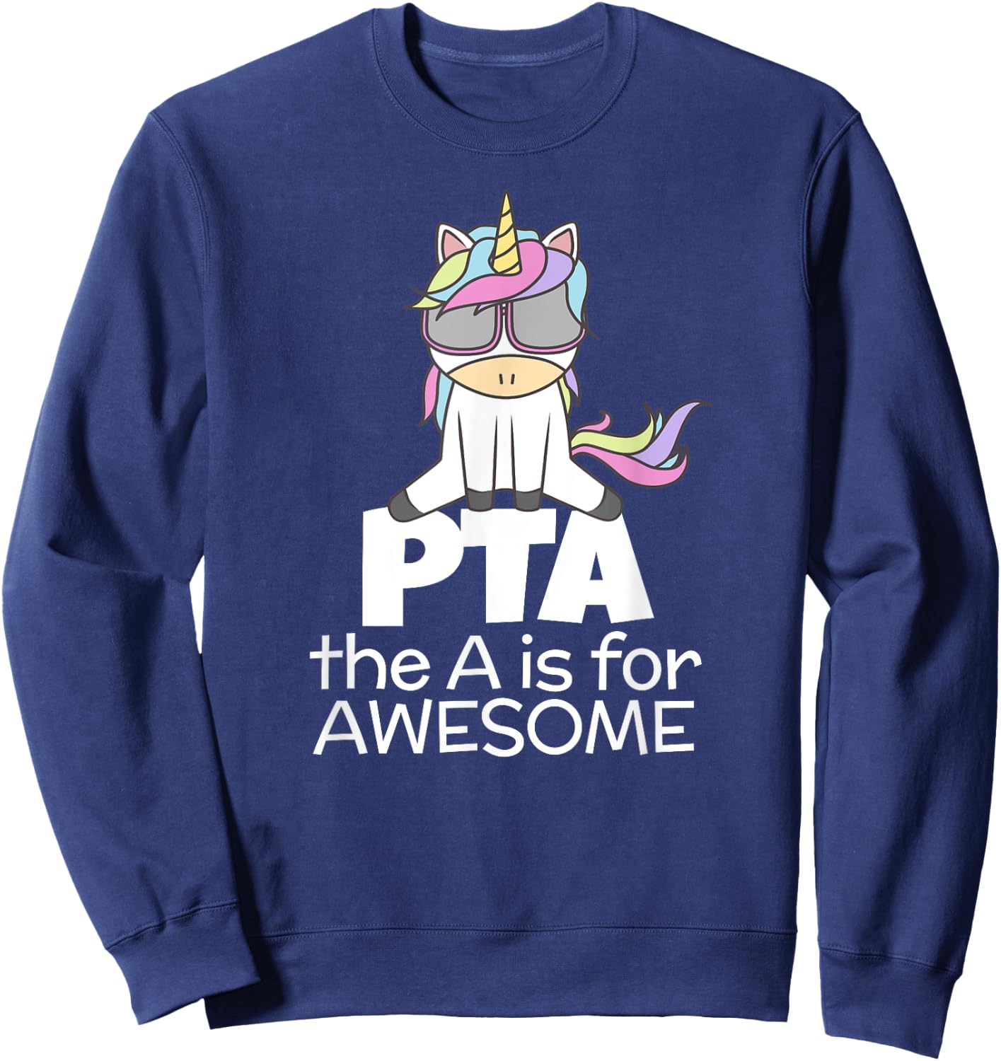 PTA Unicorn for Physical Therapist PT Assistant Sweatshirt - Sweatshirt | Navy