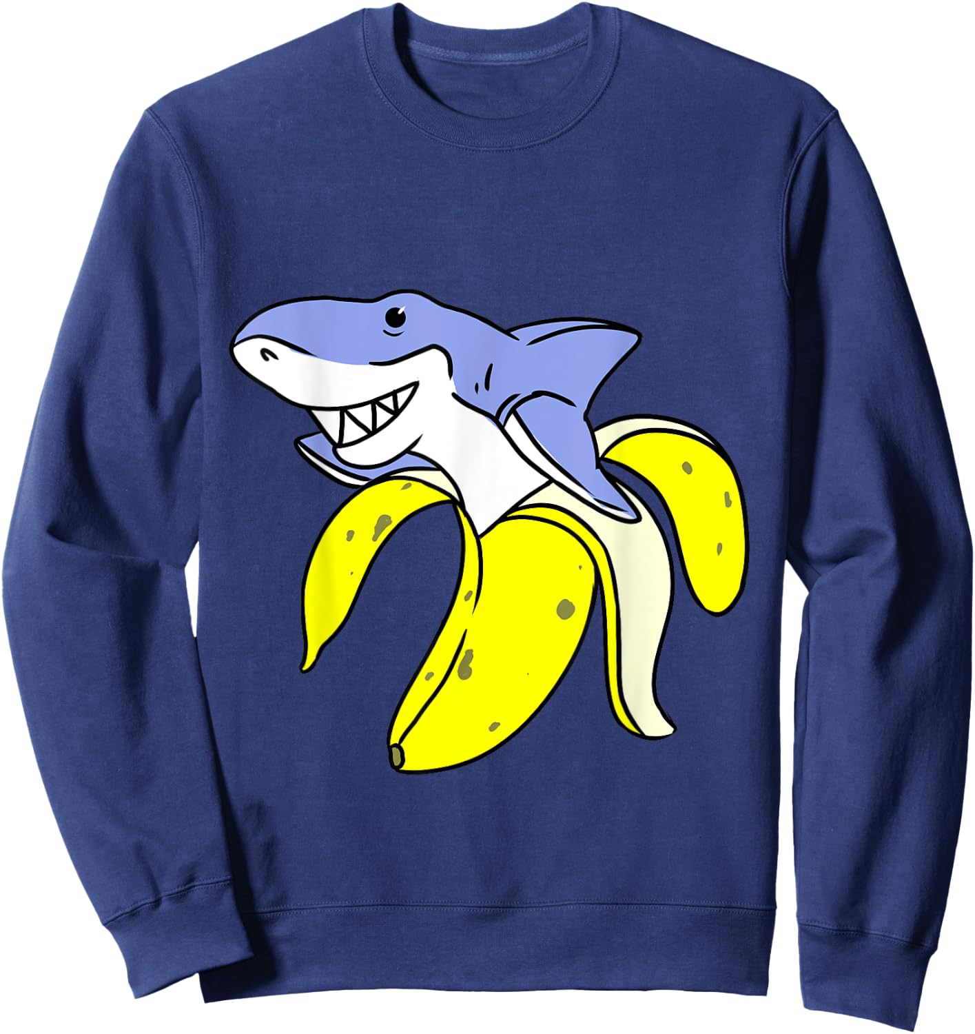 Shark Banana Sweatshirt - Sweatshirt | Navy