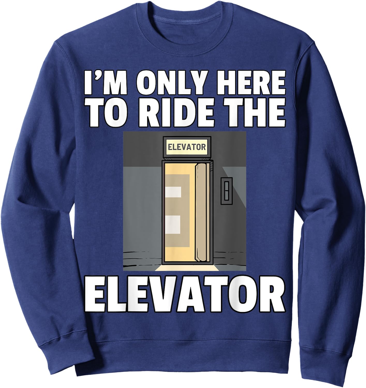 Elevator Buttons Mechanic Technician Sweatshirt - Sweatshirt | Navy