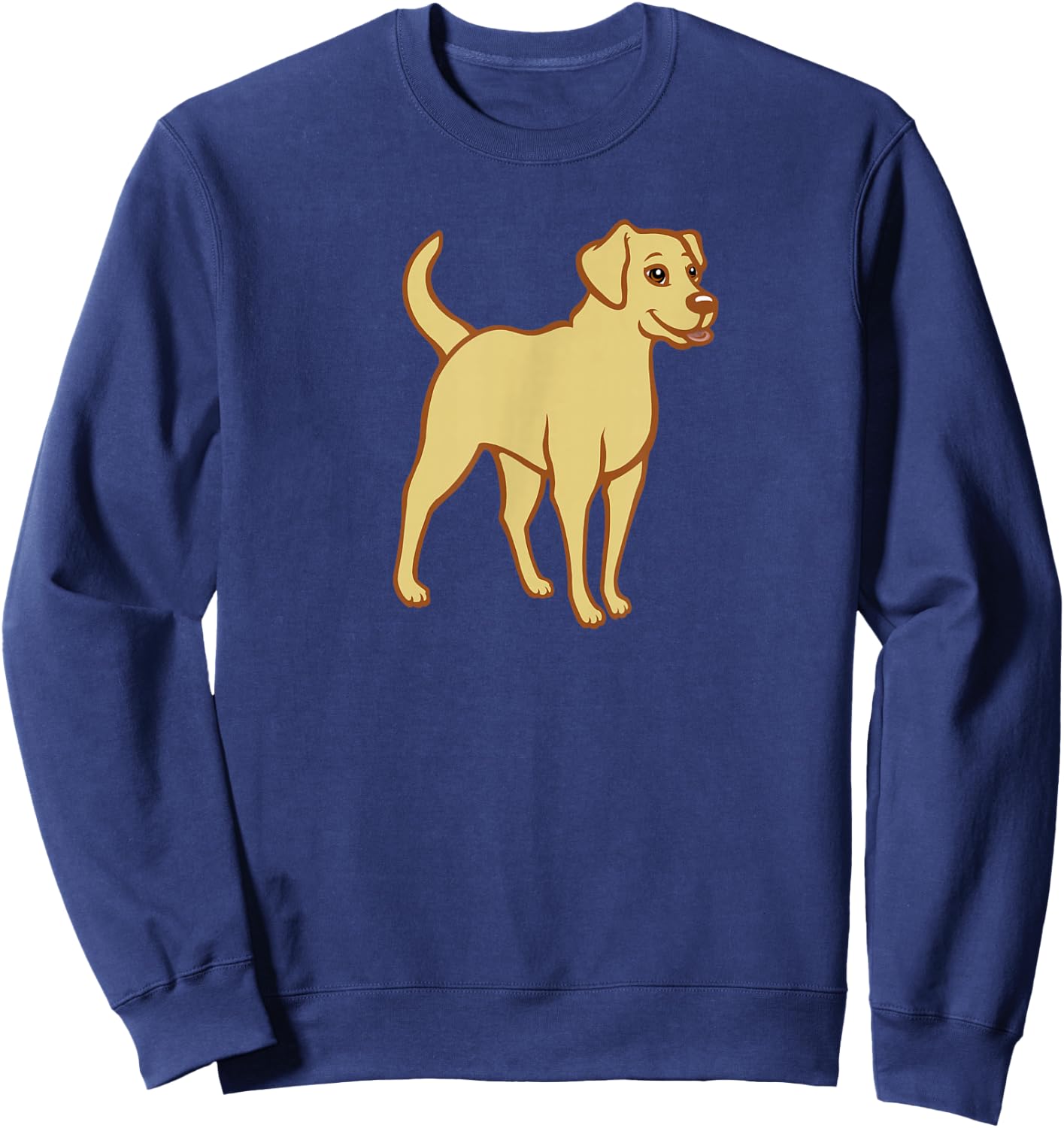 Yellow Lab Labrador Retriever Cute Dog Old Yeller Mastador Men Women Kids Sweatshirt - Sweatshirt | Navy