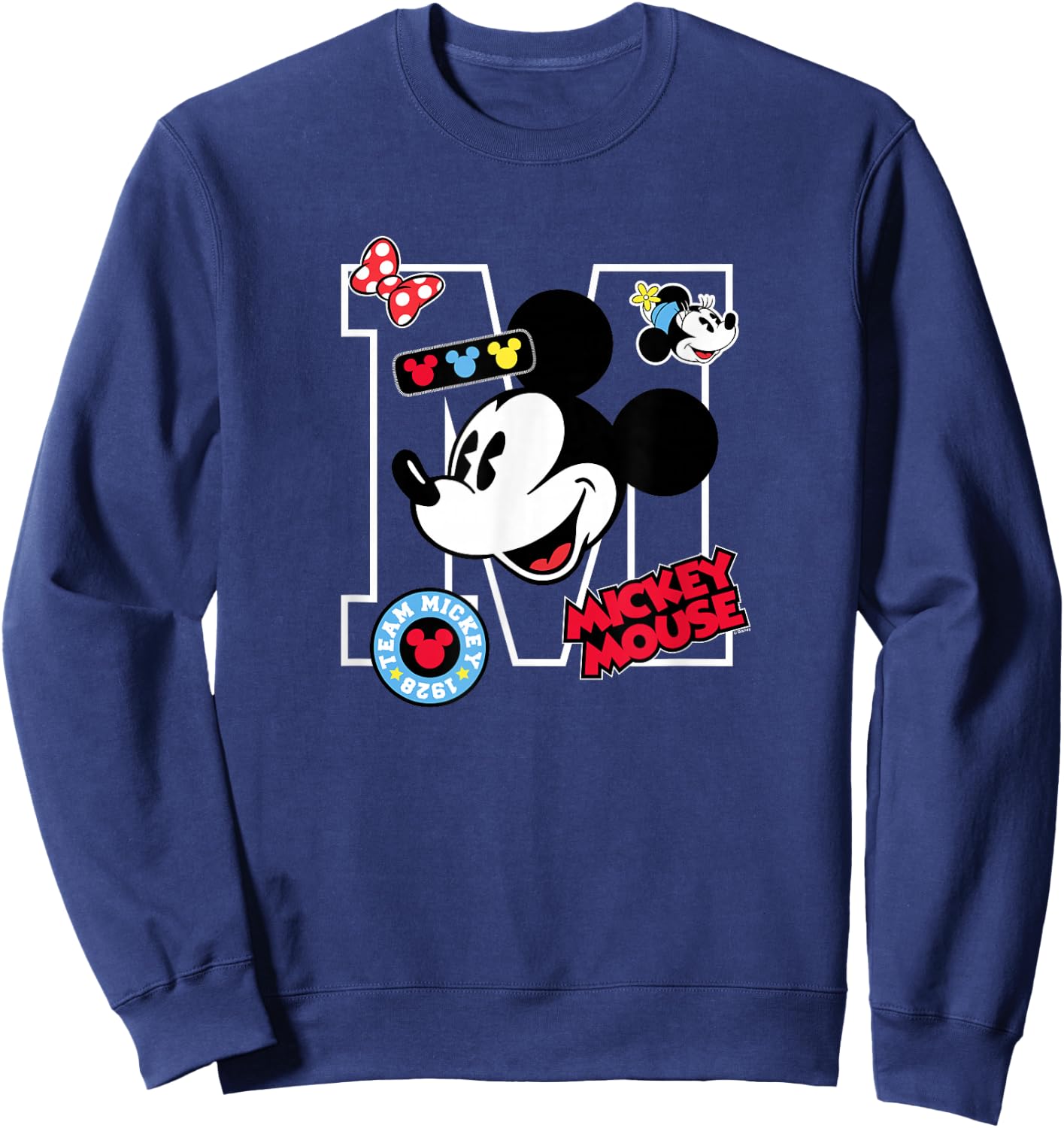 Disney - Mickey Big M Mickey Mouse Sweatshirt - Sweatshirt | Navy