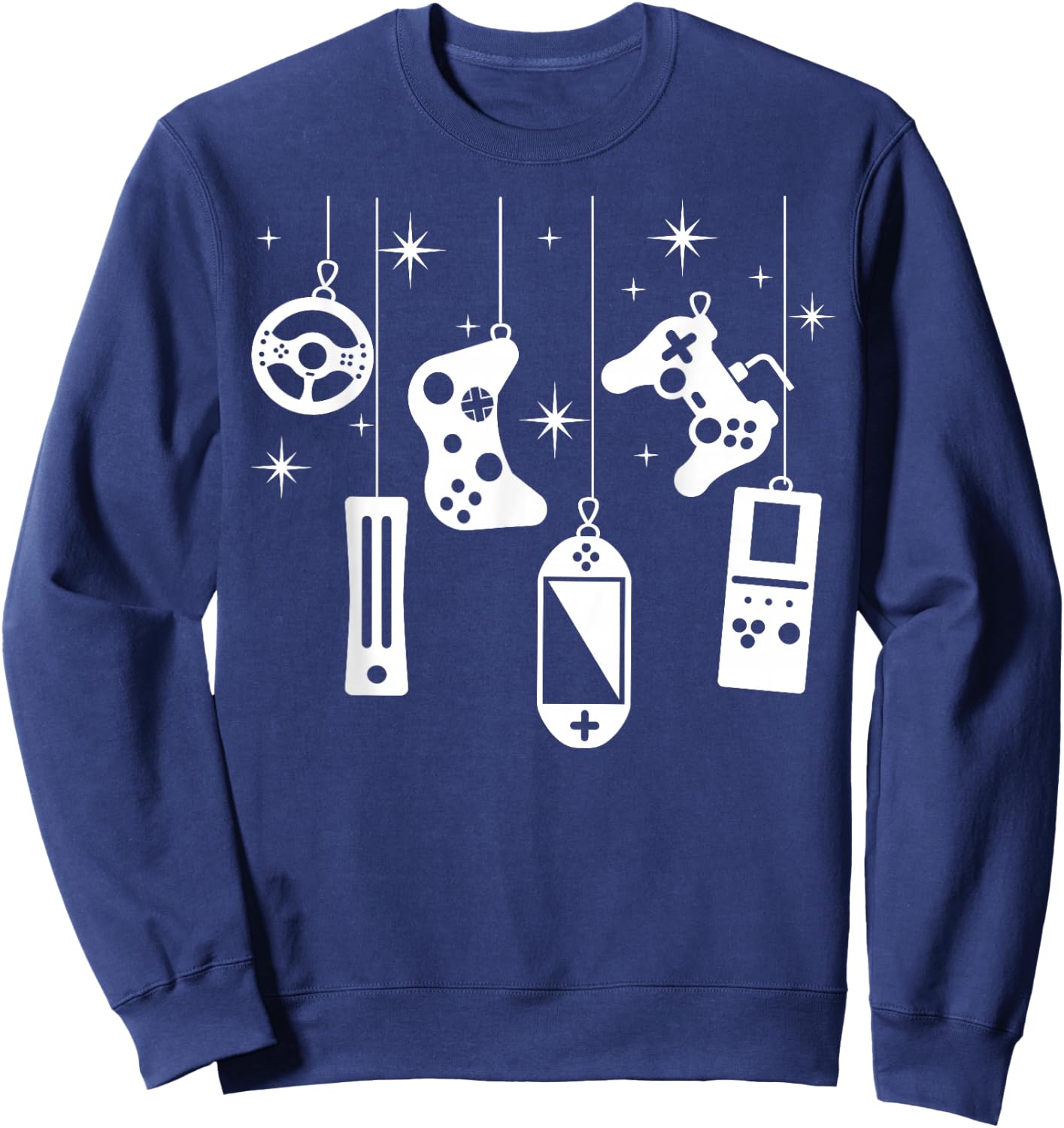 Gamer Christmas Video Game Controller Xmas Gaming Pajama Sweatshirt - Sweatshirt | Navy