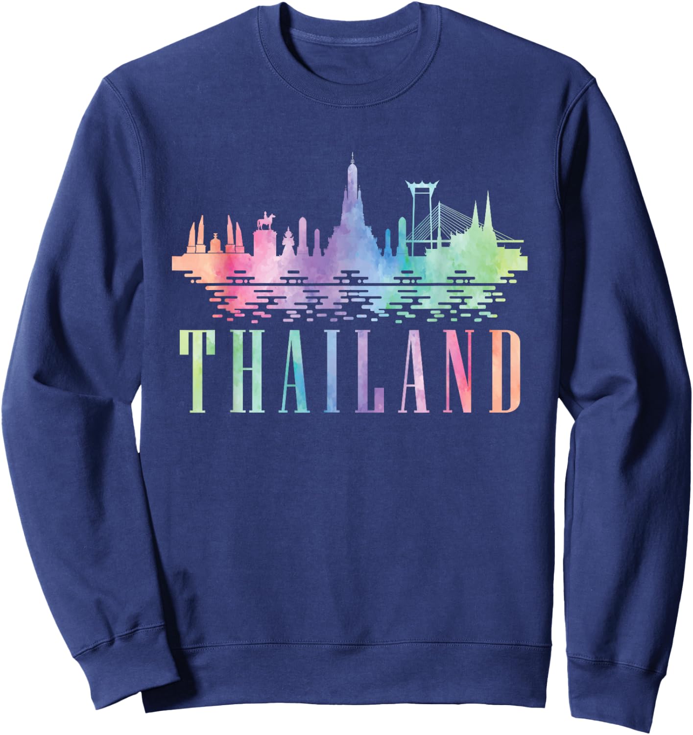 Thailand Thai Flag Thai Food Sweatshirt - Sweatshirt | Navy