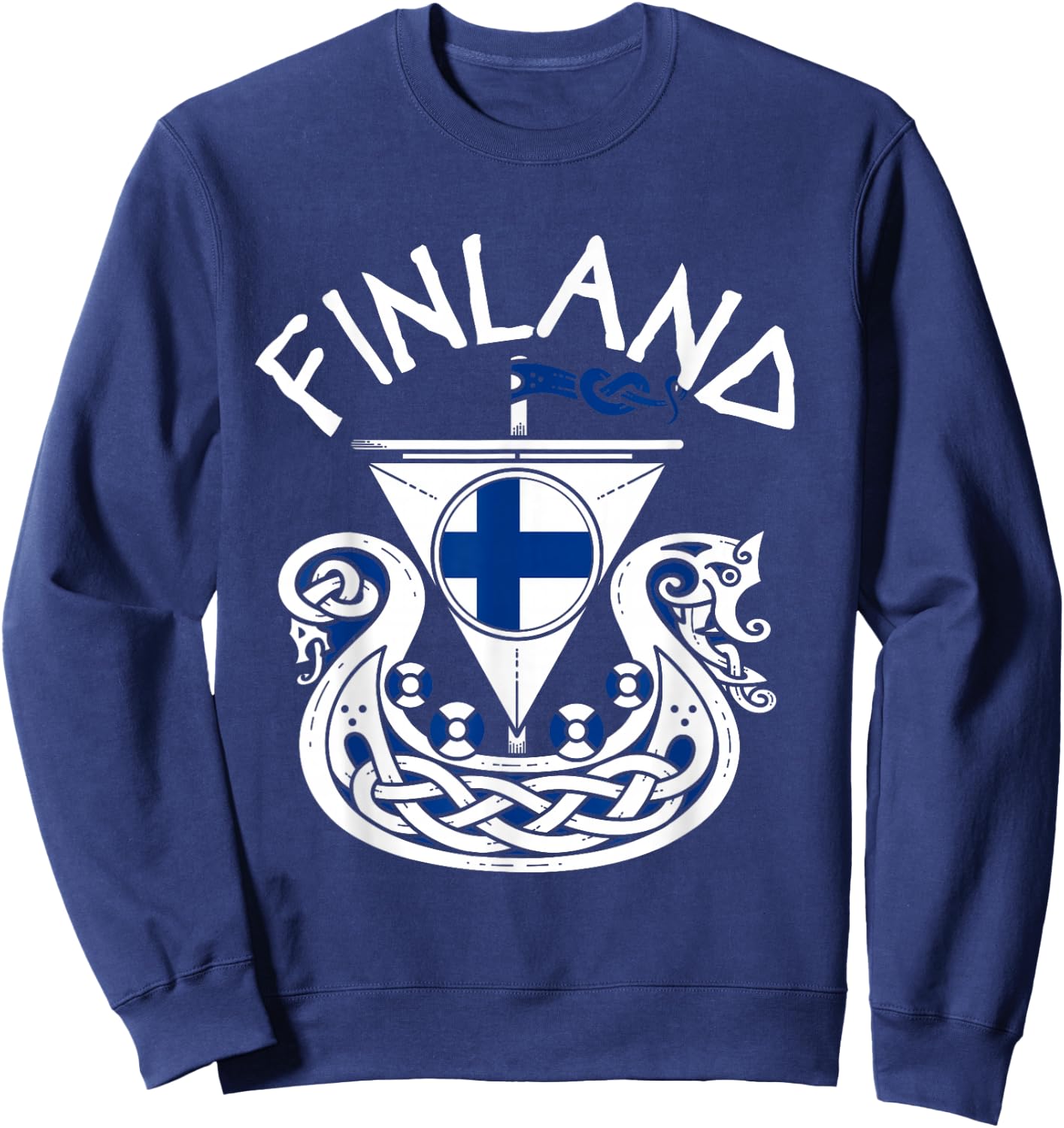 Viking Ship Finland Sweatshirt - Sweatshirt | Navy