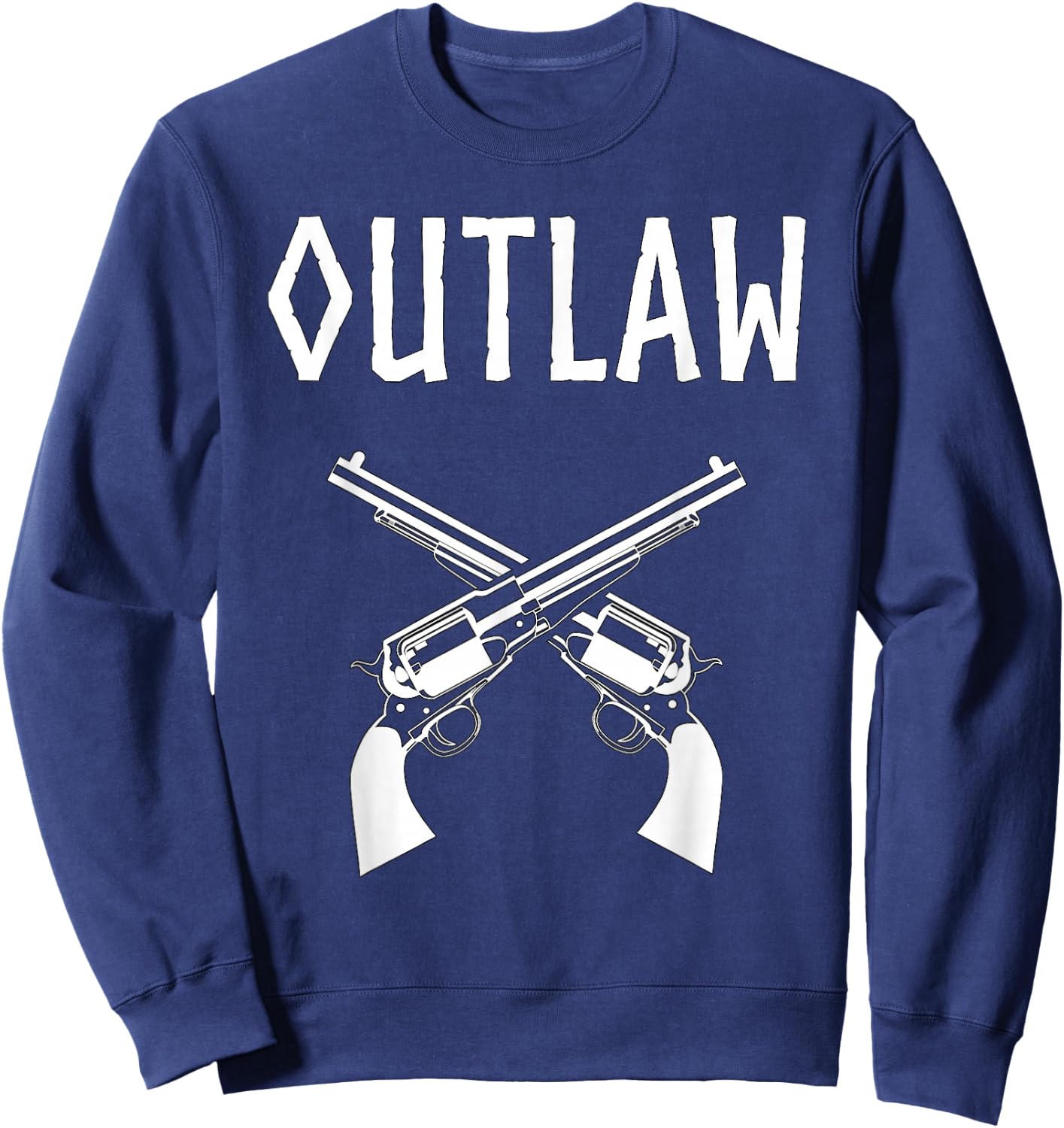 Outlaw Wild West Gunslinger Sweatshirt - Sweatshirt | Navy
