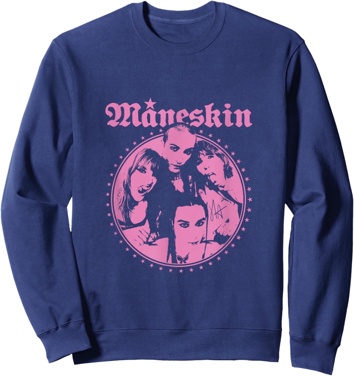 Måneskin Pink Fisheye Sweatshirt - Sweatshirt | Navy